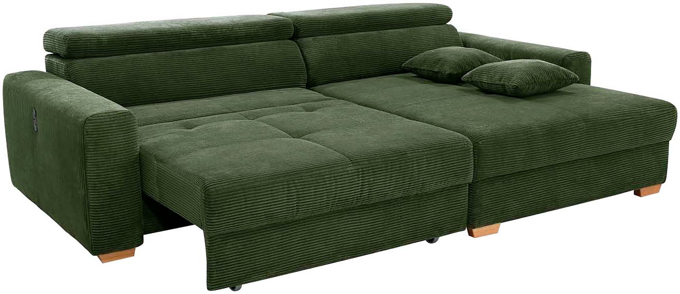 Jockenhöfer Gruppe Ecksofa »Slider, L-Form, 140kg Belastbarkeit je Sitzplatz«, elektromotorische Sitztiefenverstellung,USB-Ladeports,mit Kopfstützen