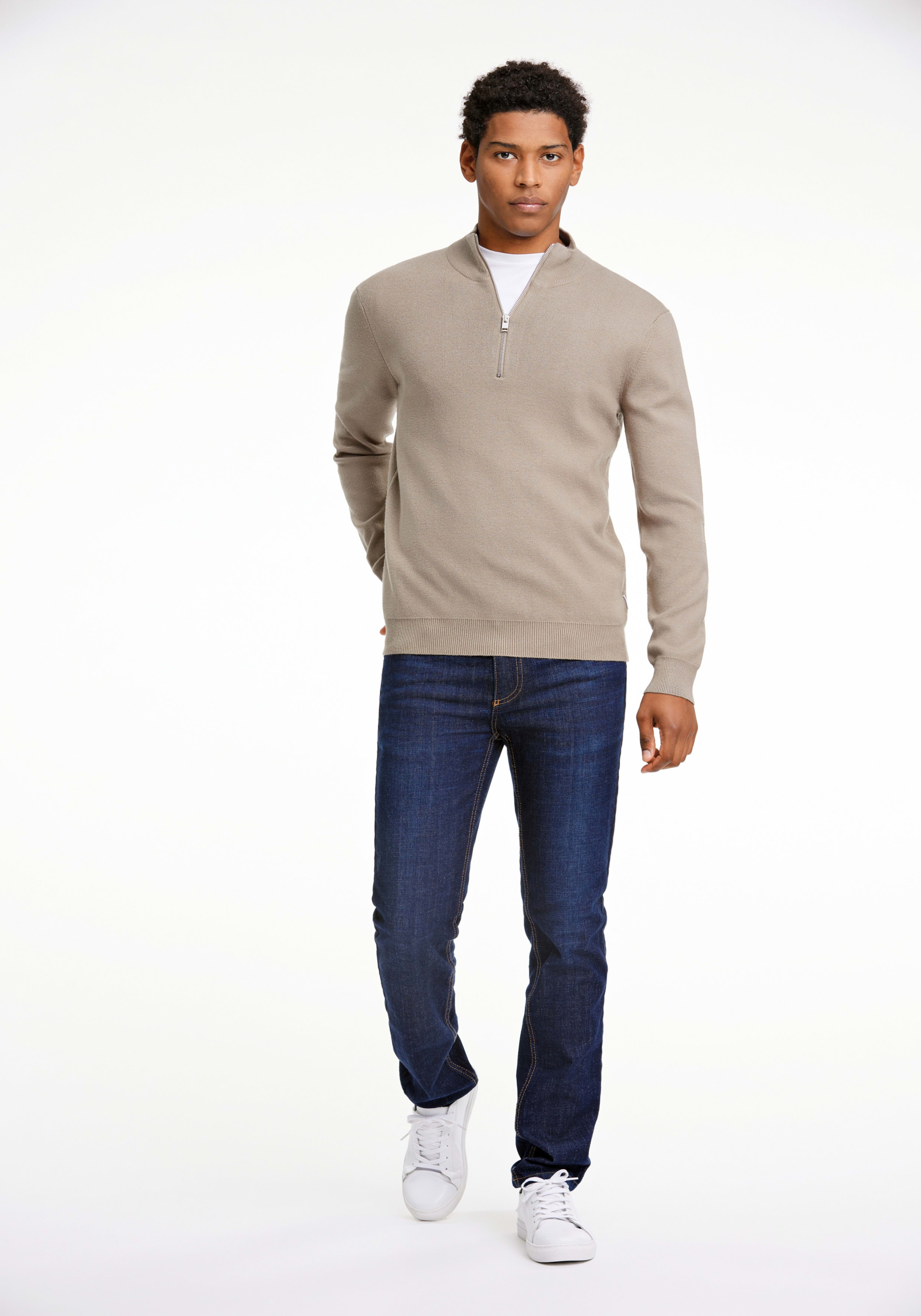 LINDBERGH Troyer , aus Viskose und mit Stehkragen
