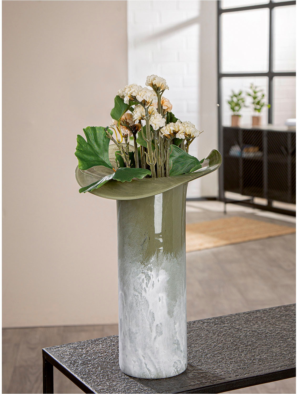 GILDE Tischvase »Vase Ambos grün«