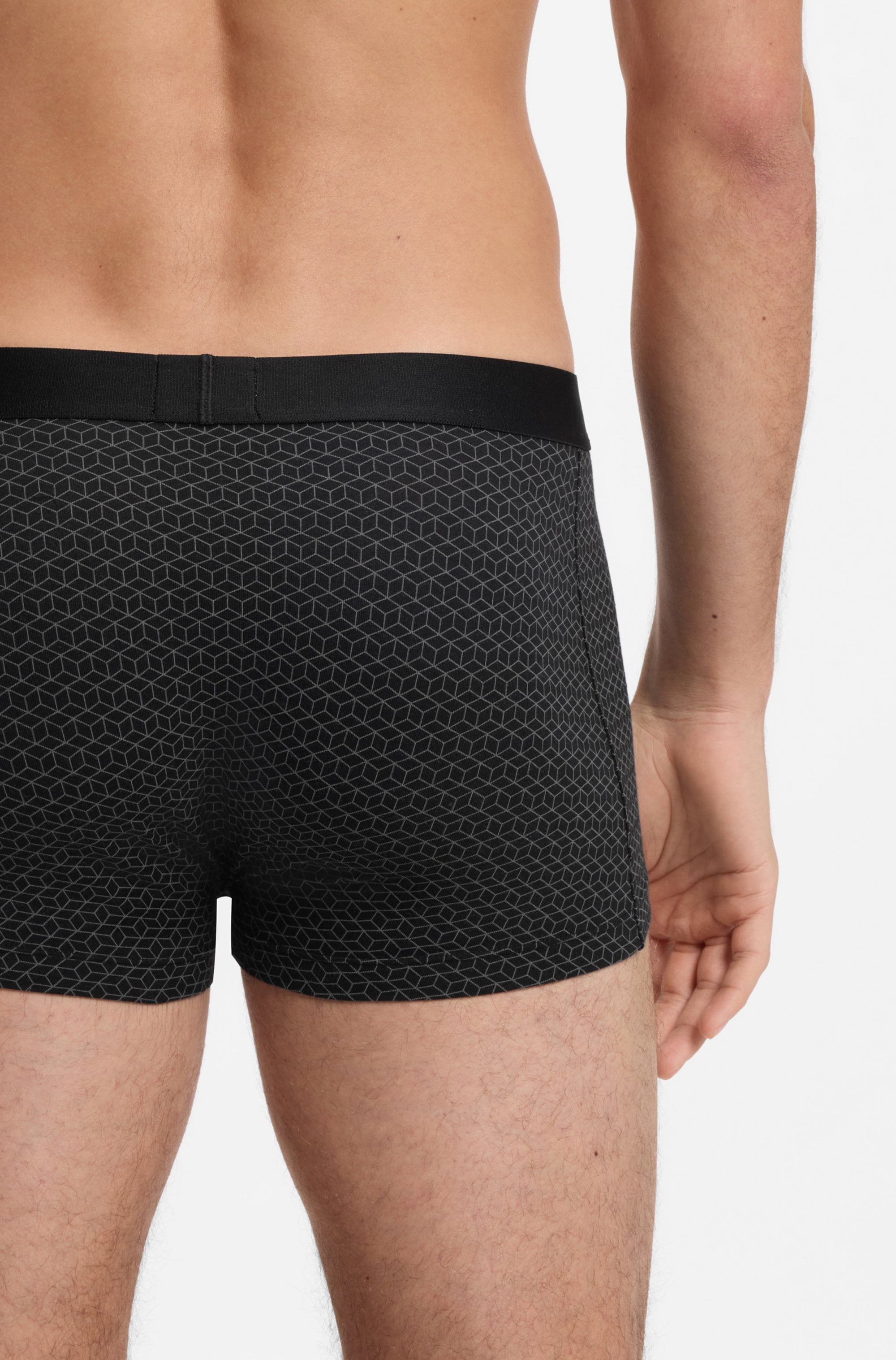 BOSS Trunk »Trunk 3P BOSS ONE« 3 Stk. mittlere Bundhöhe, 1x gemustert, 2x unifarben