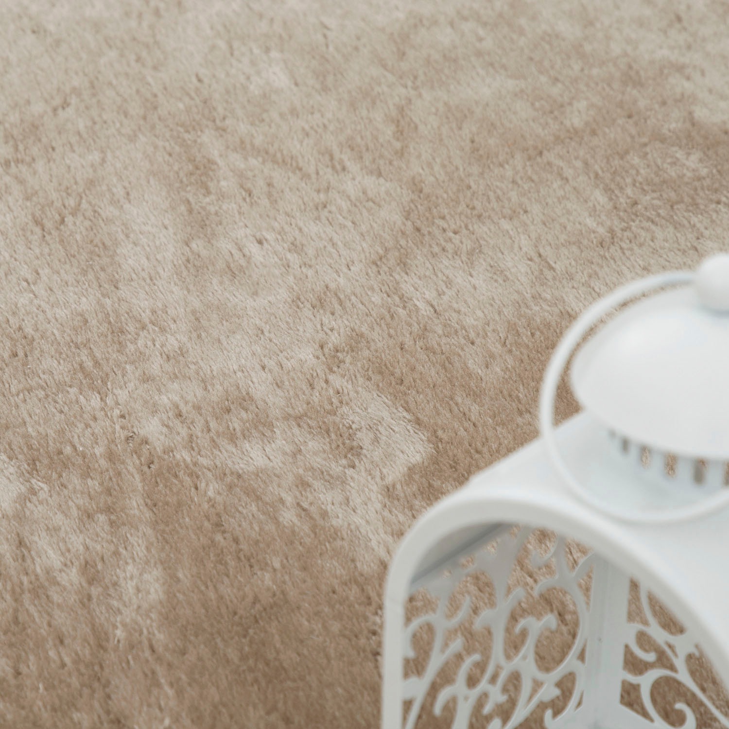Paco Home Teppich »Cadiz 630«, rund, 14 mm Höhe, Kurzflor, Uni-Farben, besonders weich, waschbar, Wohnzimmer