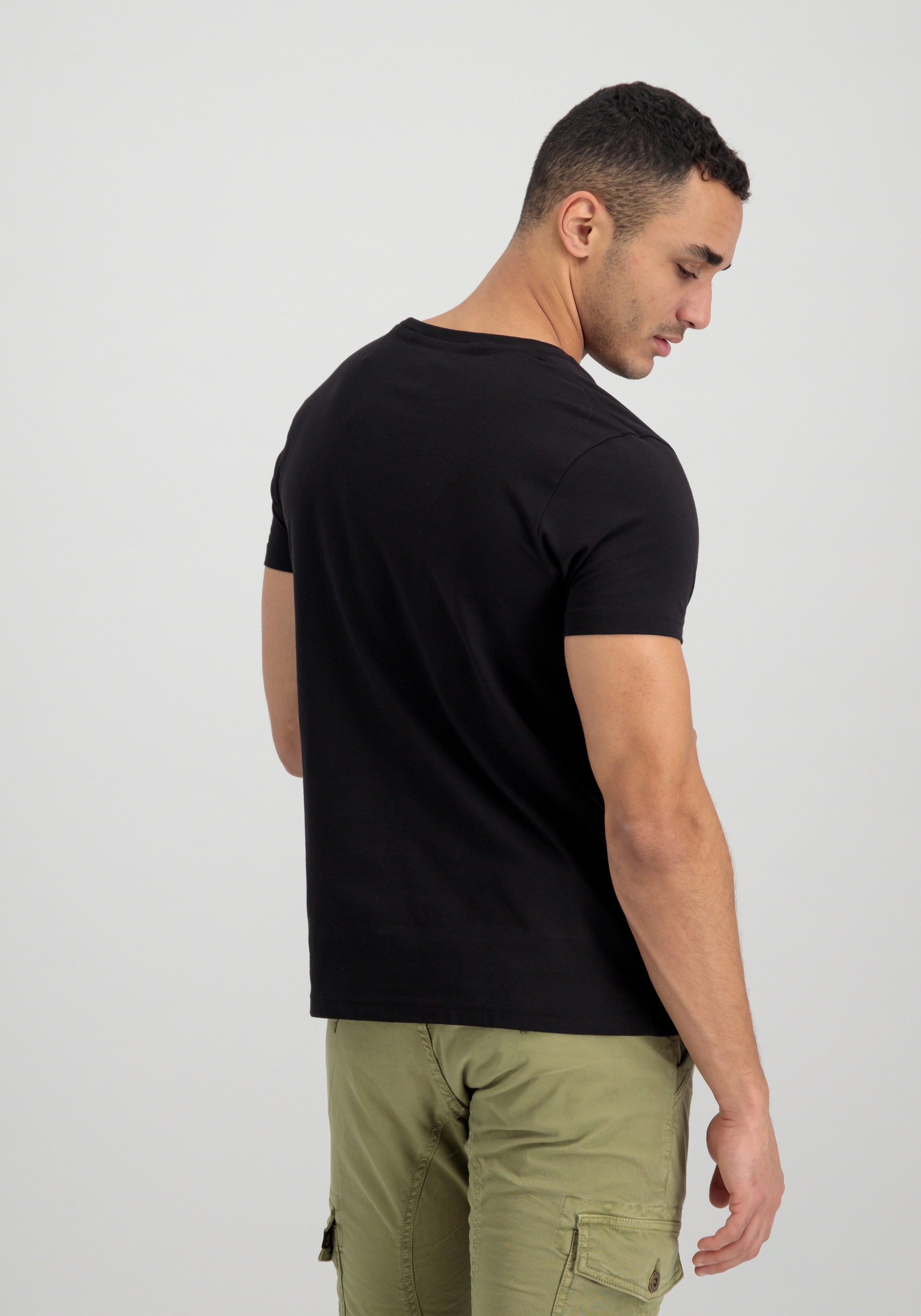 Alpha Industries T-Shirt »Alpha Industries Men - T-Shirts Basic T-Shirt ML Foil Print«