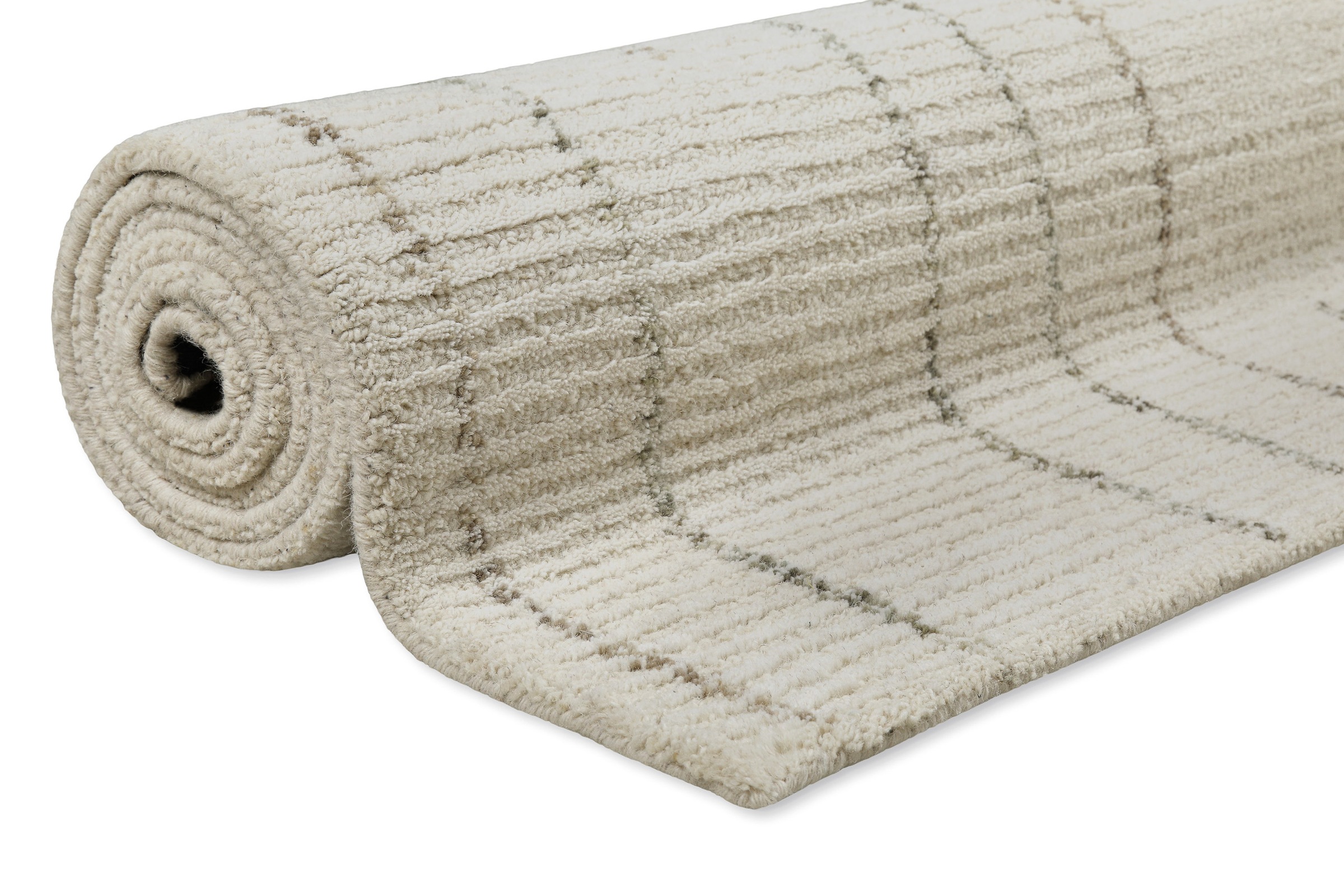 Wecon home Wollteppich »Hamptons THIRTYNINE«, rechteckig, 10 mm Höhe, Läufer, Schurwolle, Kurzflor, Wohnzimmer, Schlafzimmer, elegant, Linie