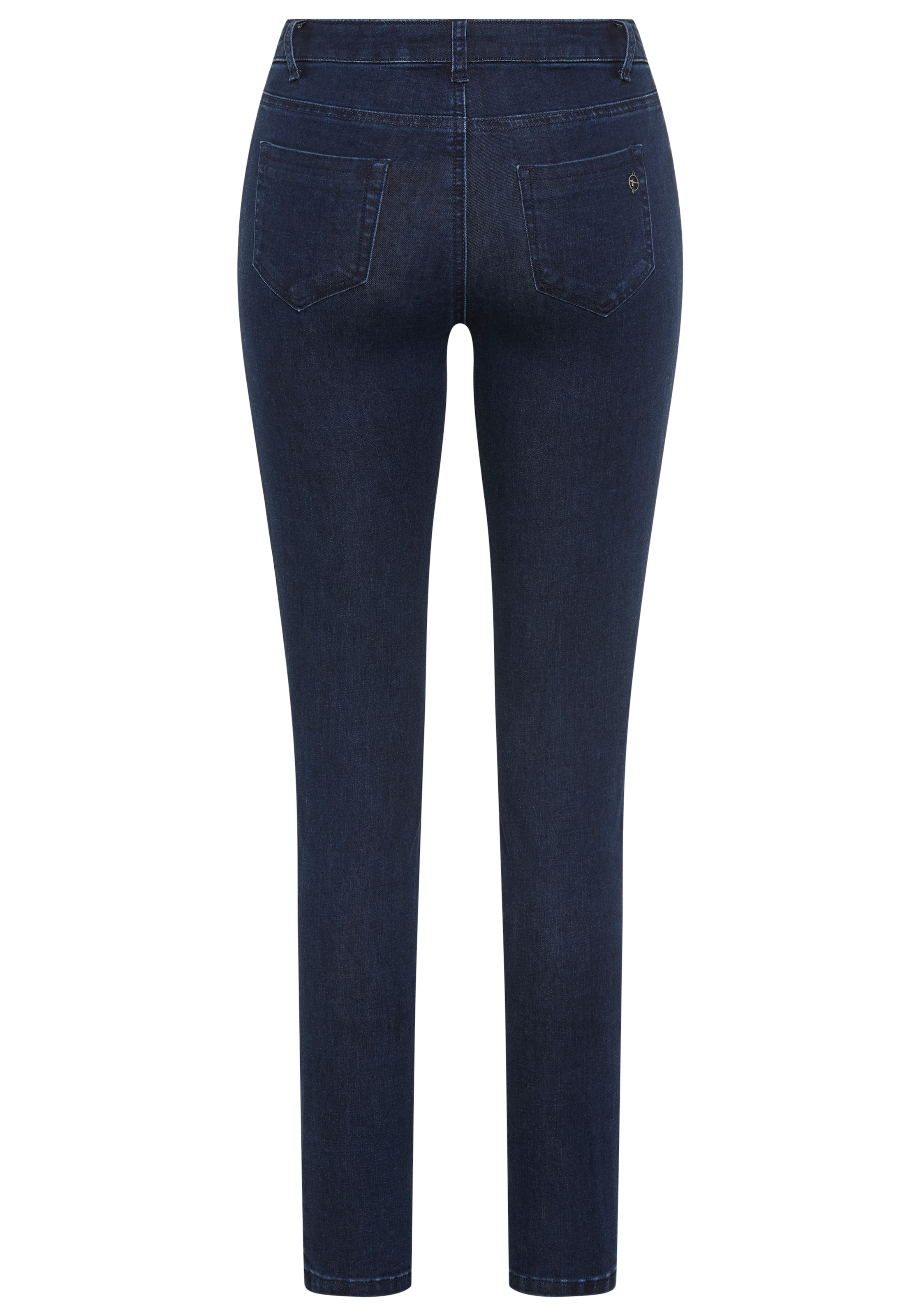 Tamaris Skinny-fit-Jeans schmale Beinweite, mit Gürtelschlaufenbund, mit Metallreißverschluss