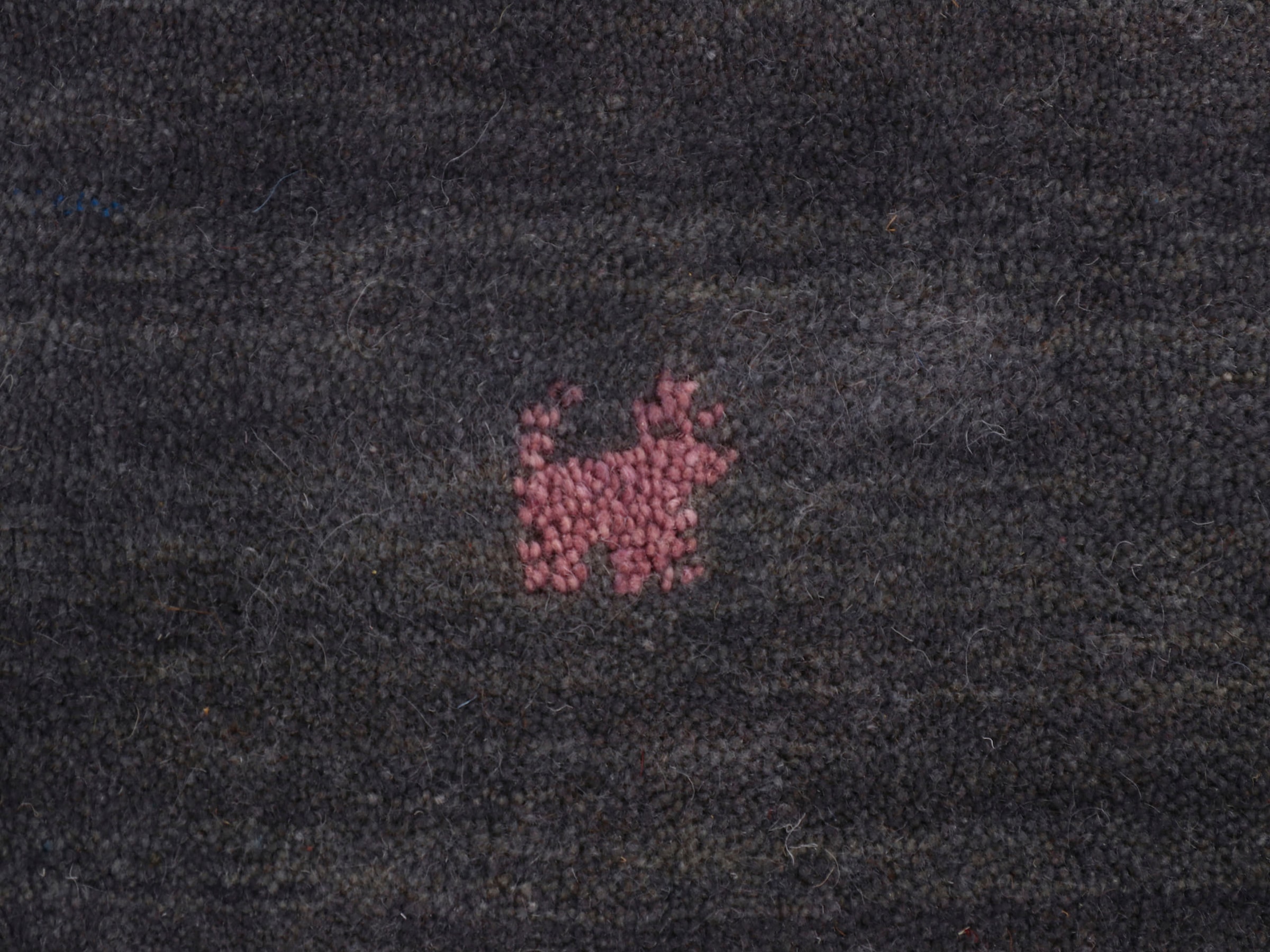 carpetfine Wollteppich »Gabbeh Uni, auch als Läufer erhältlich«, rechteckig, 15 mm Höhe, reine Wolle, handgewebt, Gabbeh Loom Tiermotiv, große Farbauswahl
