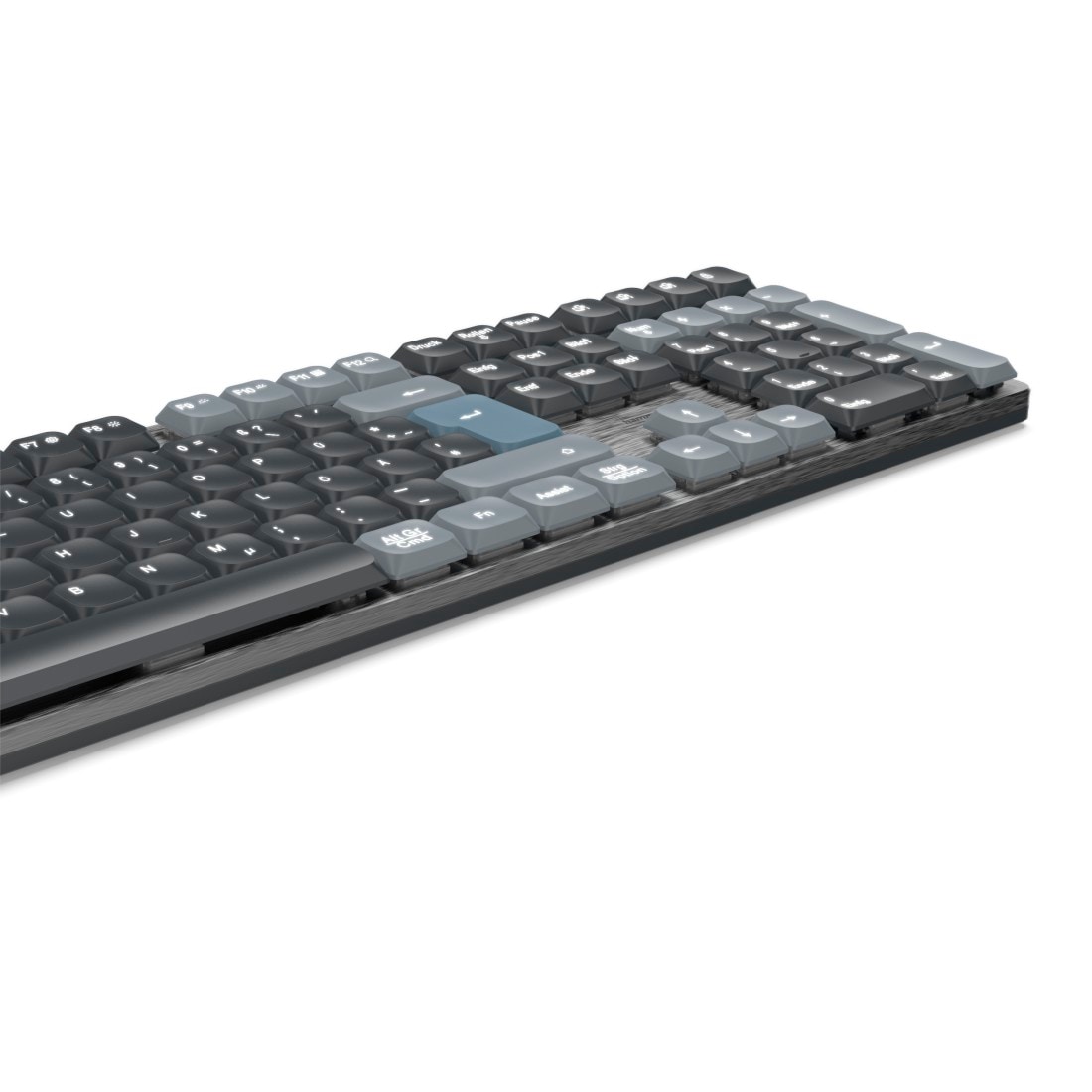 Hama Tastatur »Mechanische Tastatur (kabellos, Multi Device, 2x Bluetooth, 1x Funk)« (Funktionstasten | ausklappbare Füße)