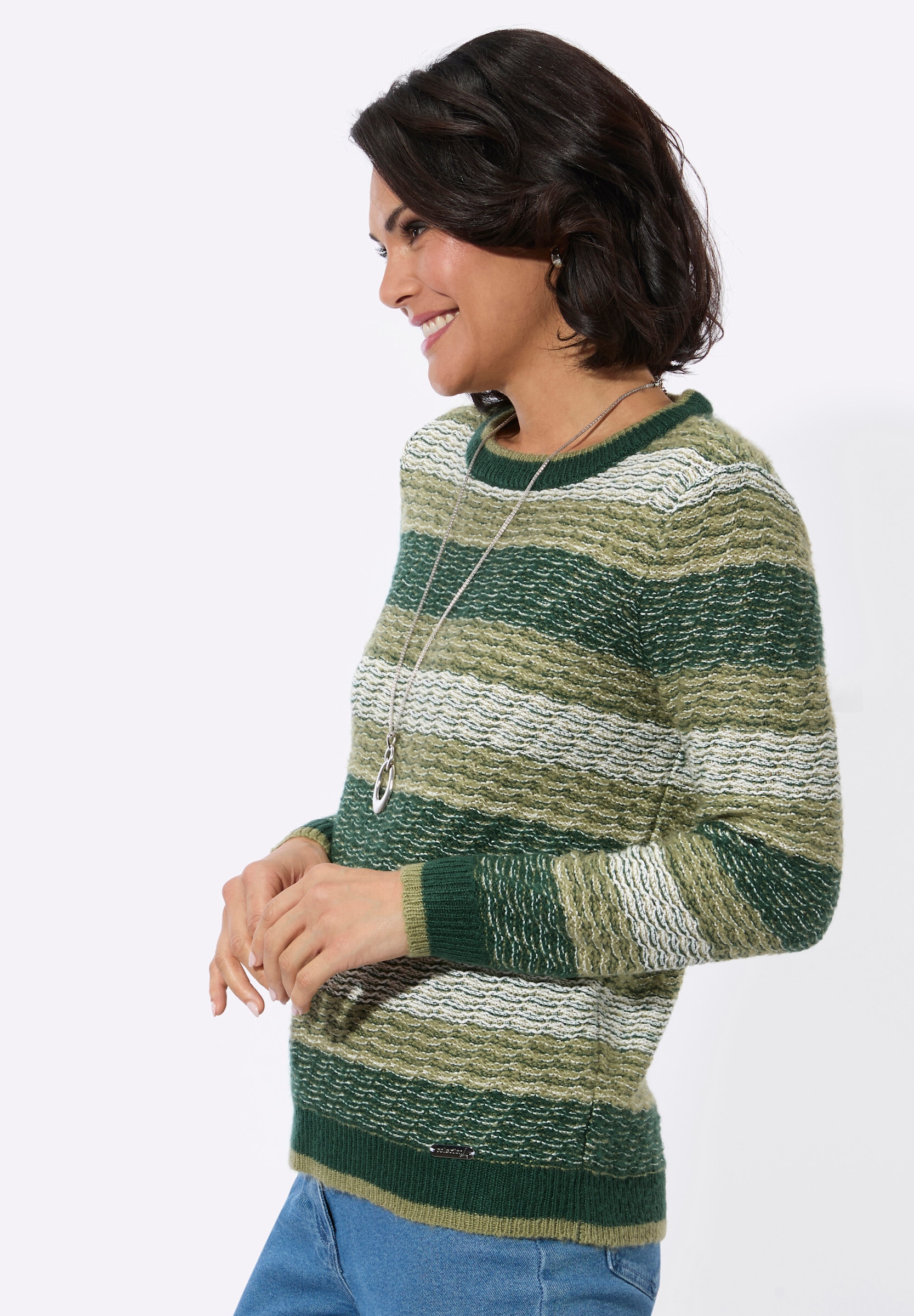 Witt Longpullover »Pullover Streifenpullover mit Rundhalsausschnitt«