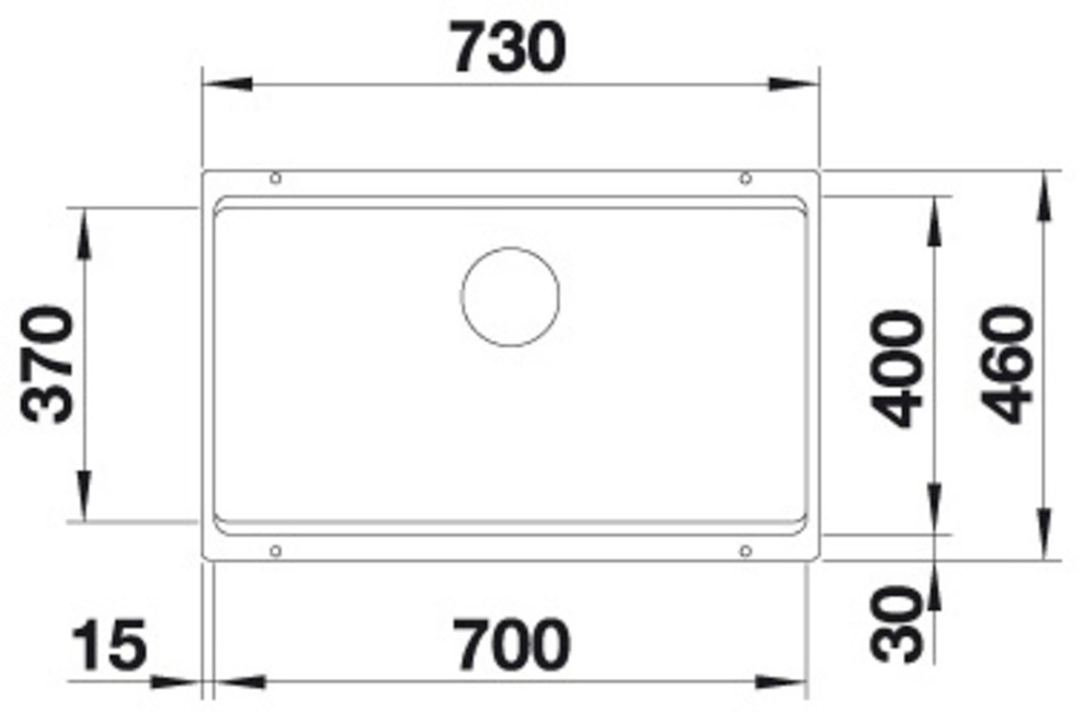Blanco Granitspüle »ETAGON 700-U« 1 Stk. tlg. inklusive 2 Gratis ETAGON-Schienen aus Edelstahl