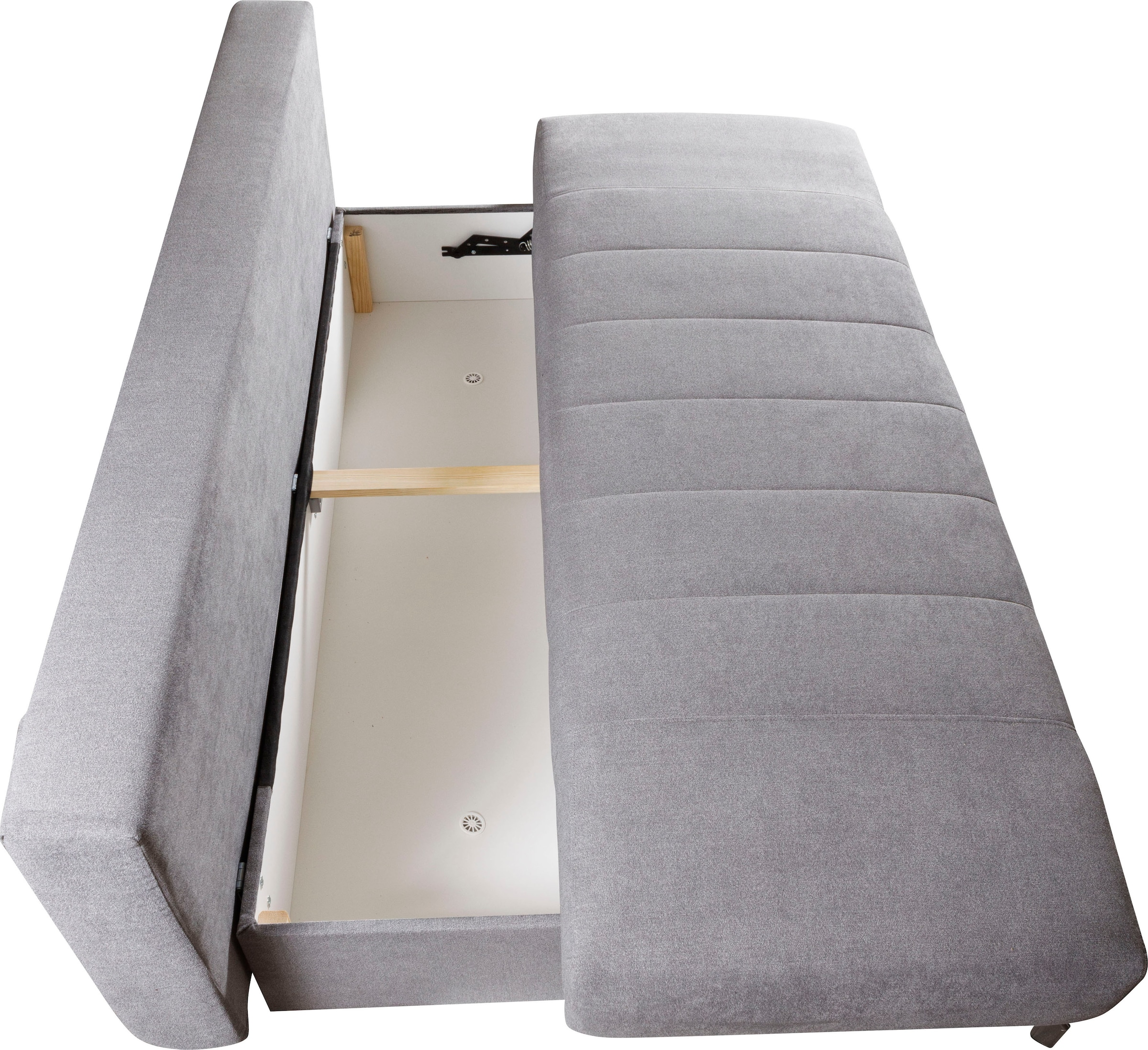 WERK2 Schlafsofa »Troya«, 2-Sitzer Sofa und Schlafcouch mit Federkern & Bettkasten