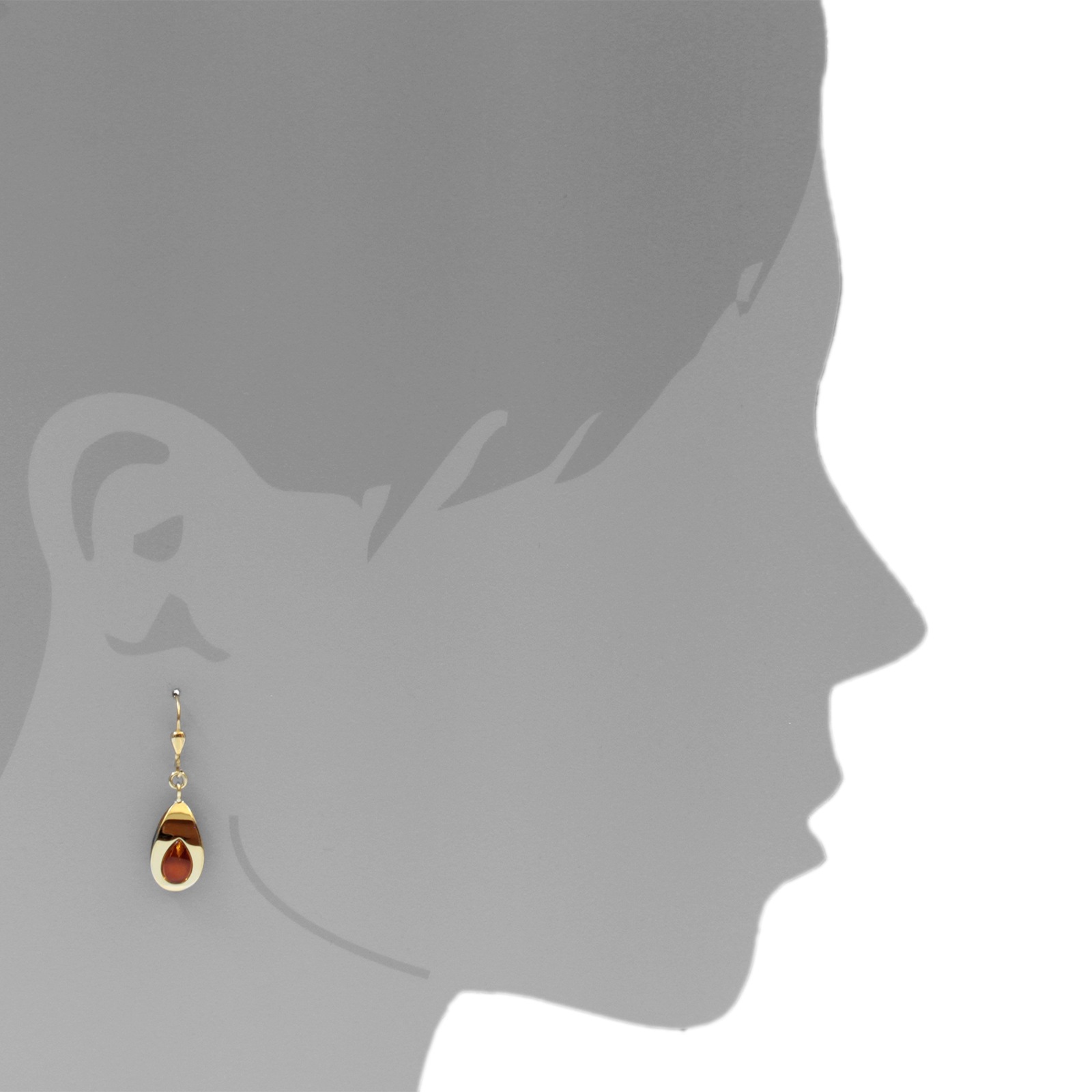 OSTSEE-SCHMUCK Paar Ohrhänger »- Kerry - Gold 333/000 - Bernstein«