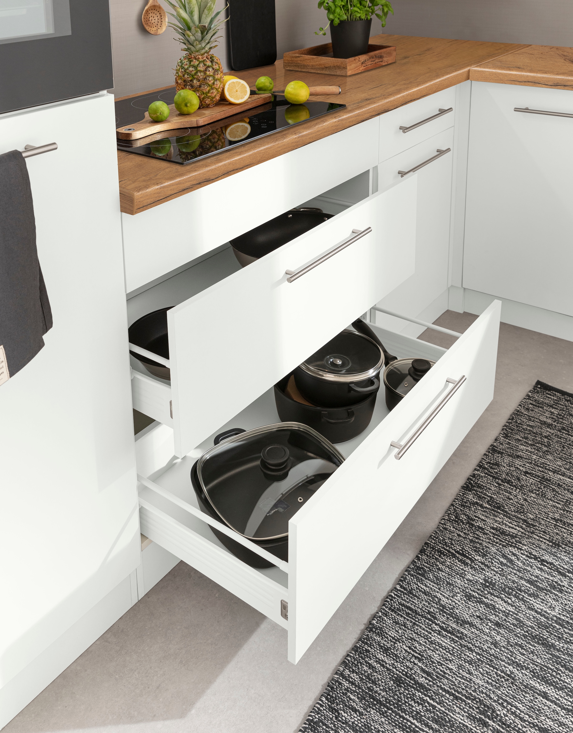 wiho Küchen Winkelküche »Unna«, 260 mit cm auf bestellen Stellbreite E-Geräten, 220 Raten x