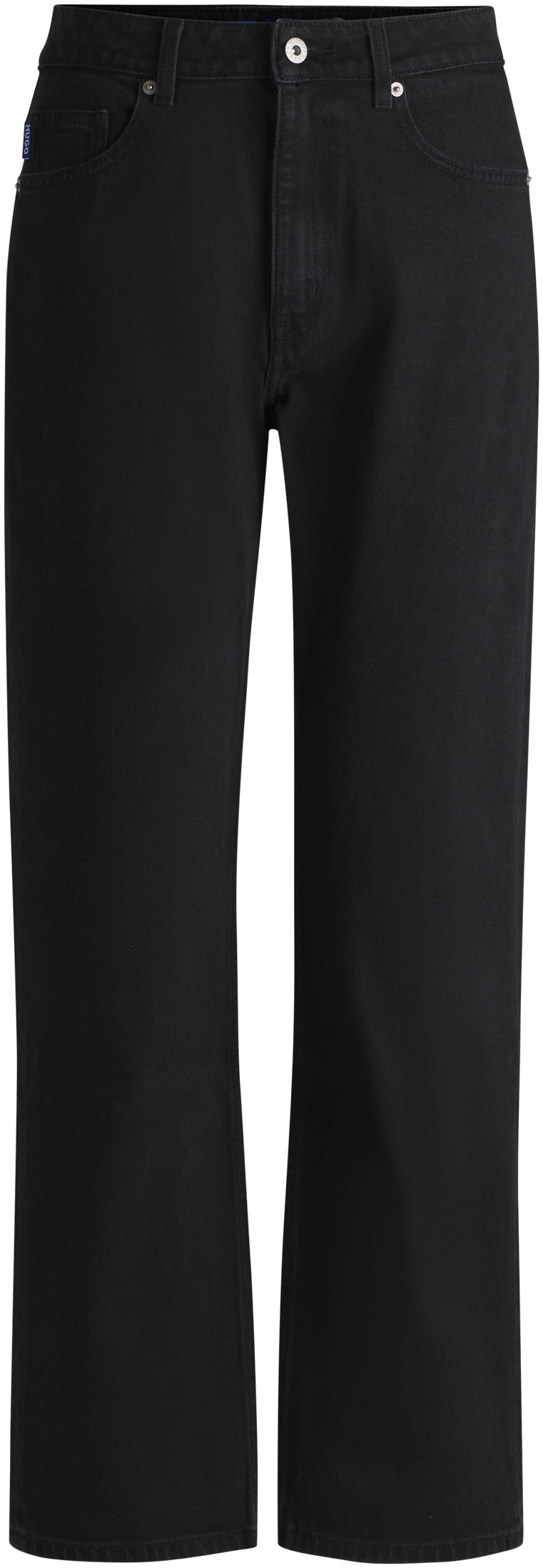 HUGO Blue Straight-Jeans »Elyah«, Straight Fit Jeans mit hoher Leibhöhe, Tall Länge 36