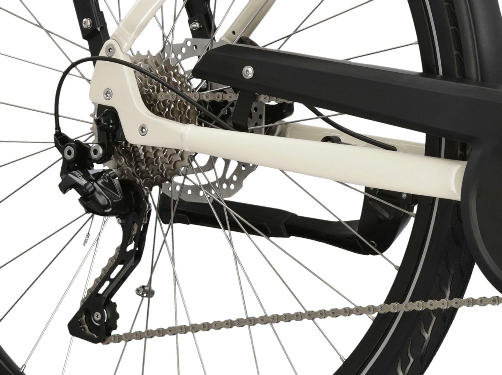 Kross E-Bike »E-Citybike Sentio Hybrid 3.0 28 Zoll weiß«, 7 Gang, Shimano, DEORE T6000, Mittelmotor 250 W, Pedelec, Elektrofahrrad für Damen und Herren