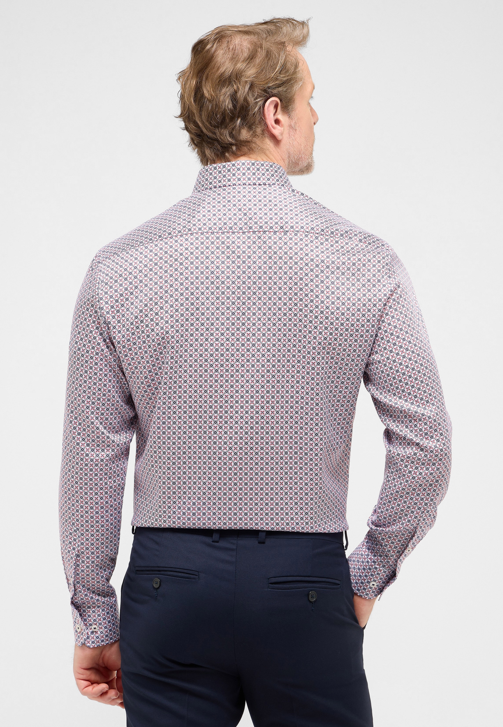 Eterna Langarmhemd »MODERN FIT« EASY IRON (bügelleicht)