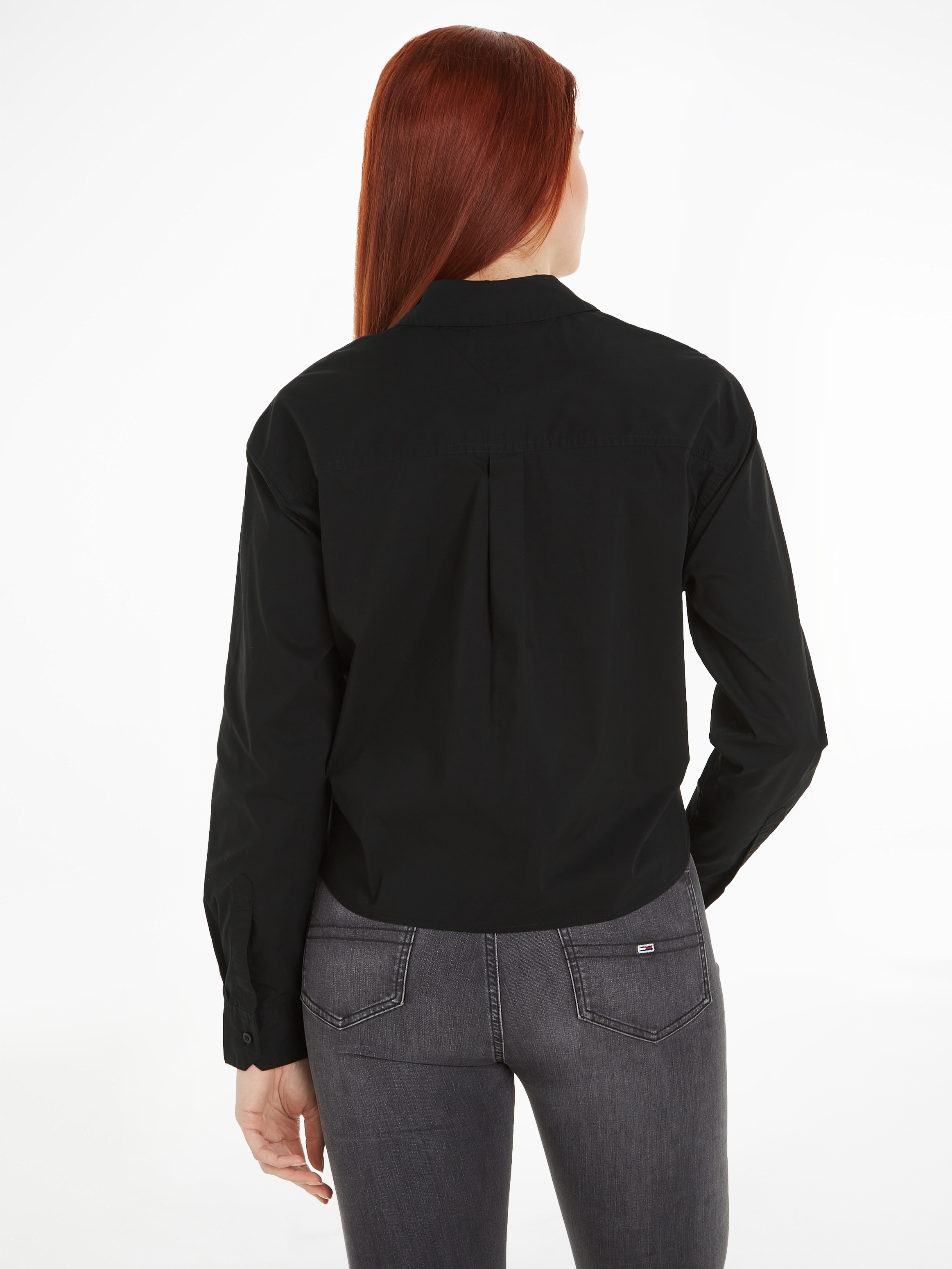 Tommy Jeans Blusentop »TJW FRONT TIE SHIRT«, mit Bindeband
