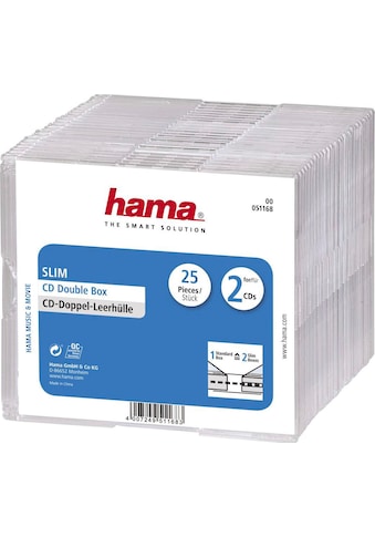 Hama CD-Hülle »CD-Leerhülle Slim Double 25er-Pack Transparent Schutzcase Schutzhülle« kaufen
