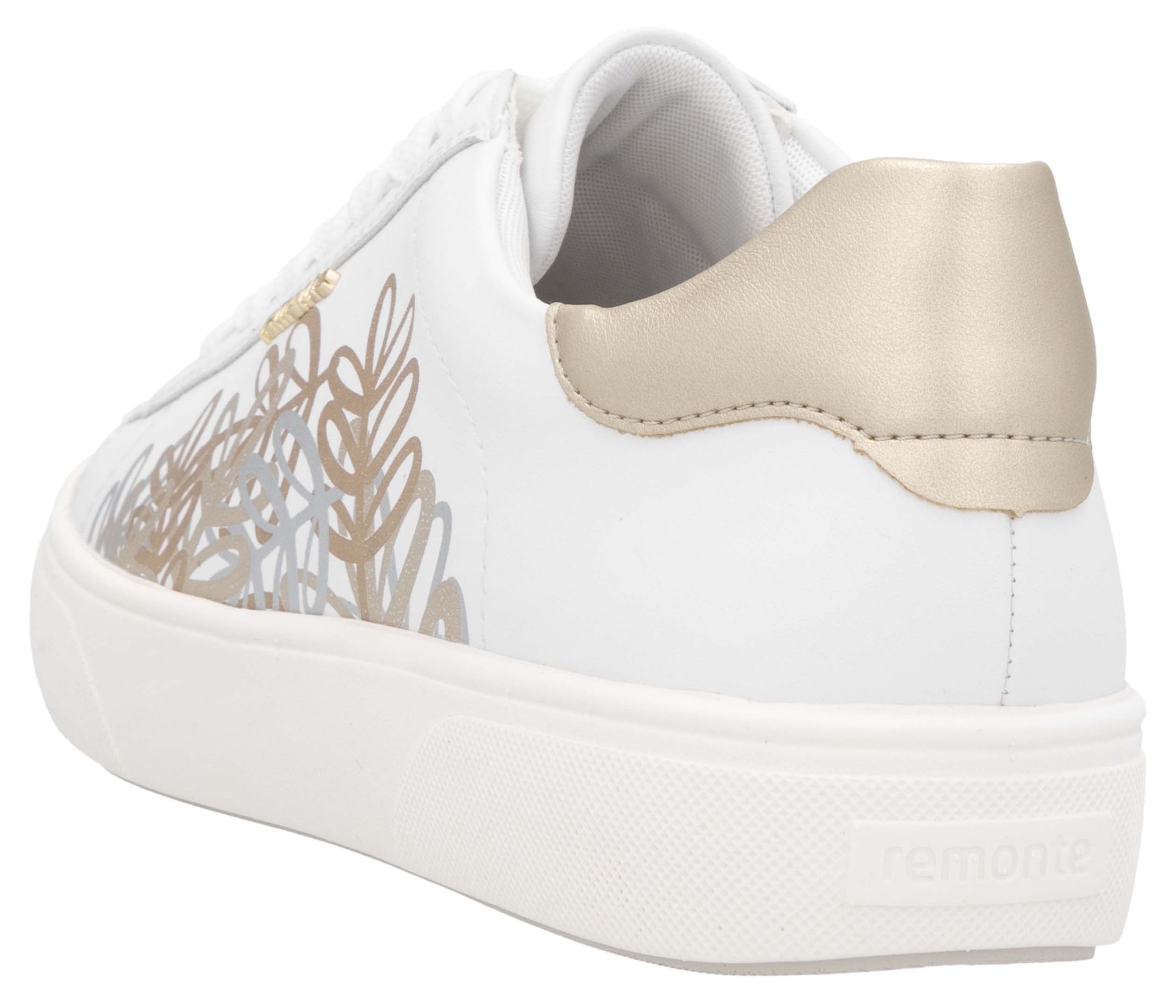Remonte Plateausneaker, Schnürschuh, Freizeitschuh, Halbschuh mit Kontrastbesatz
