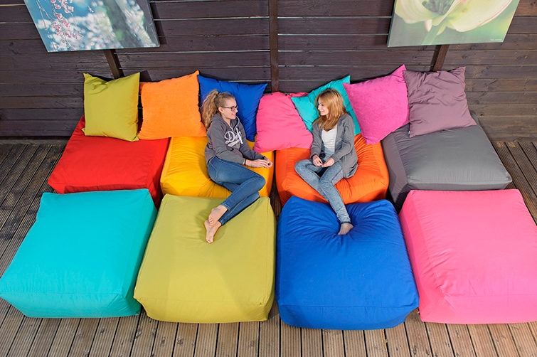 H.O.C.K. Dekokissen »Classic Uni«, Outdoor geeignet, Kissenhülle mit Füllung, 1 Stück