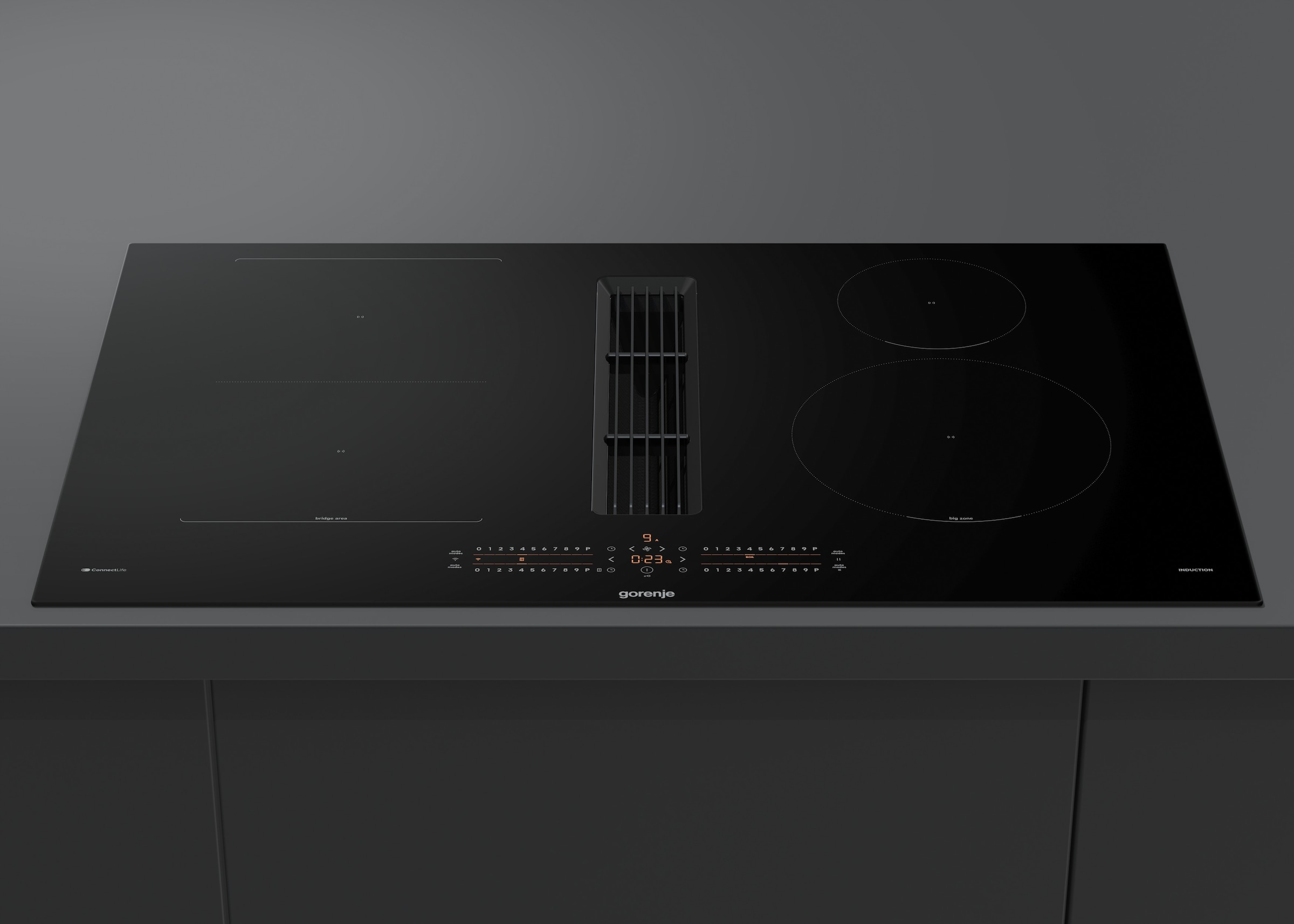 GORENJE Kochfeld mit Dunstabzug »GEH8432BSCWF«, 80cm Induktionskochfeld mit Dunstabzug