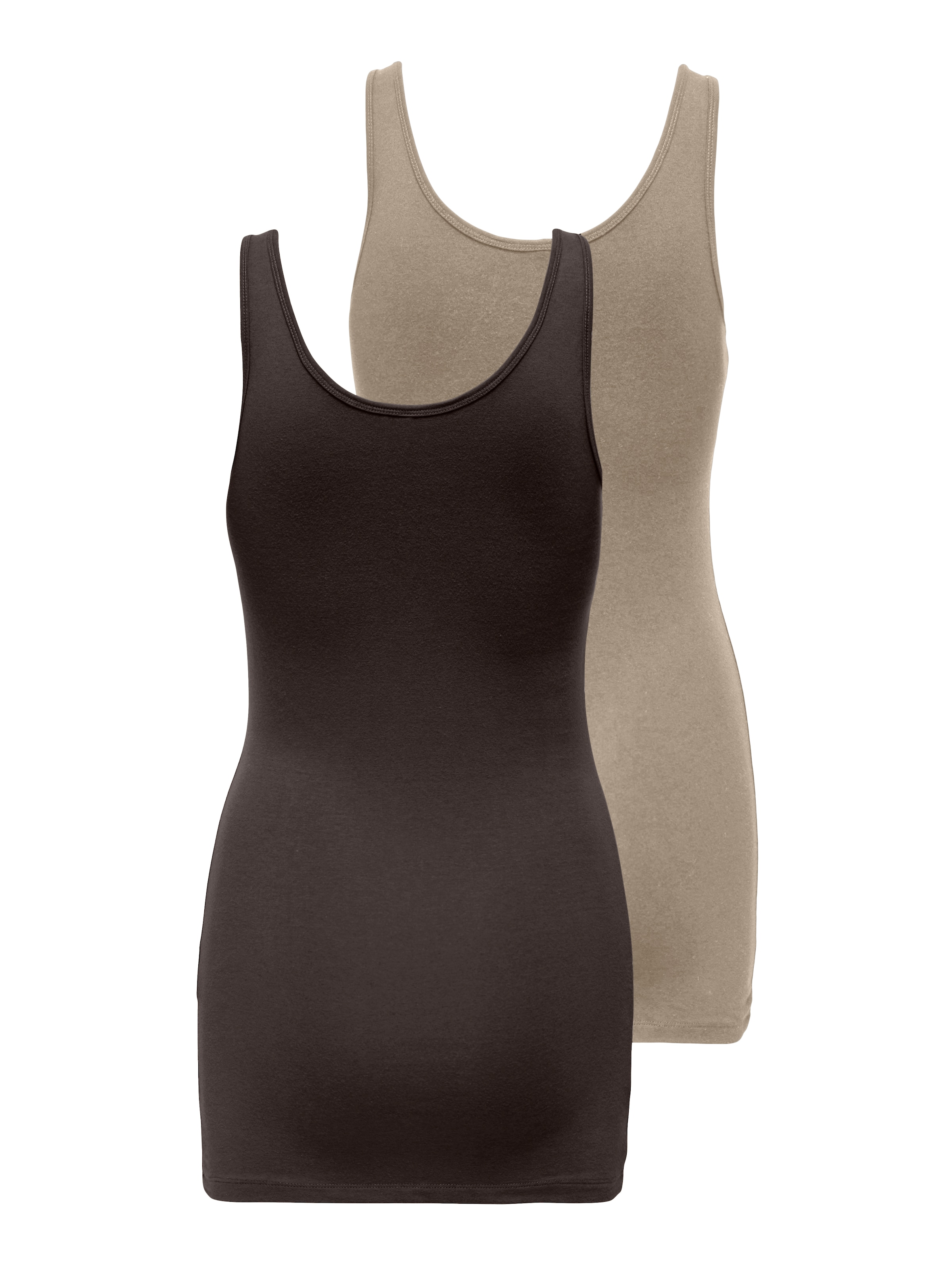 ONLY Tanktop »ONLLIVE LOVE NEW LONG TT 2PACK NOOS«, (Packung, 2er-Pack)
