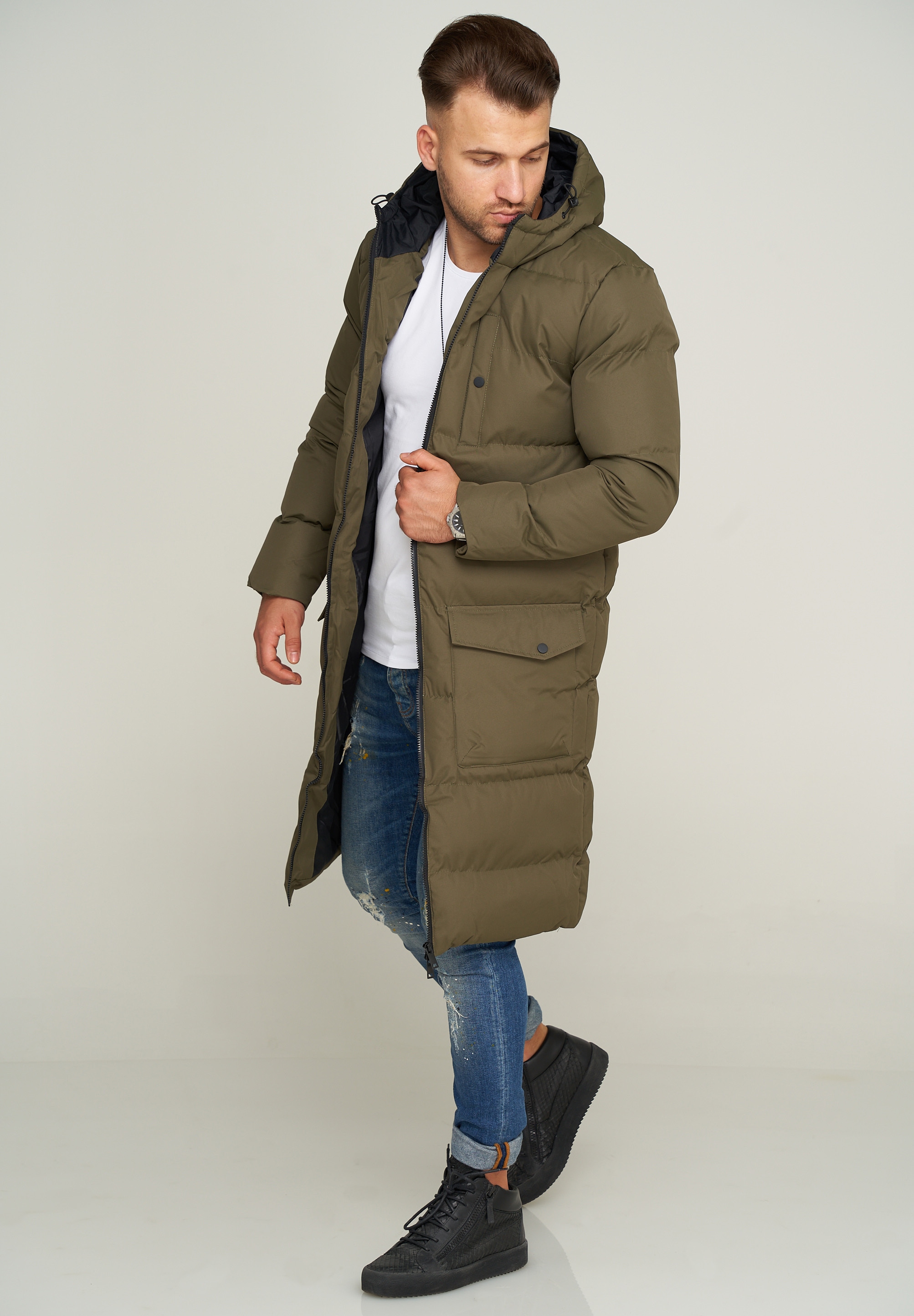 SOULSTAR Parka »Winterjacke als Langer Steppmantel - Winterparka«