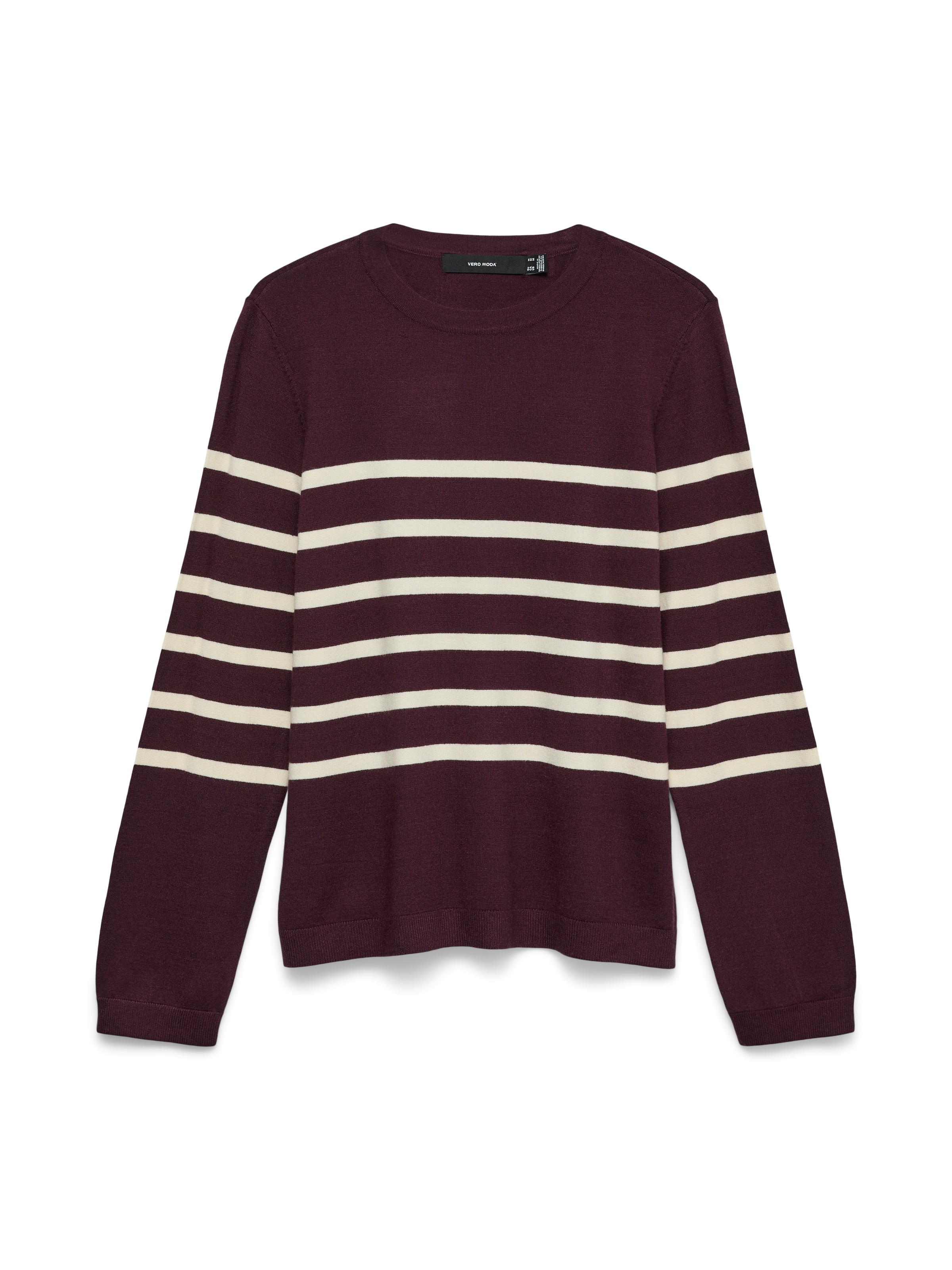 Vero Moda Rundhalspullover »VMSABA PLAIN LS O-NECK PULLOVER GA NOOS«