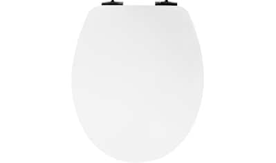 WC-Sitz »WHITE MATT STEEL«