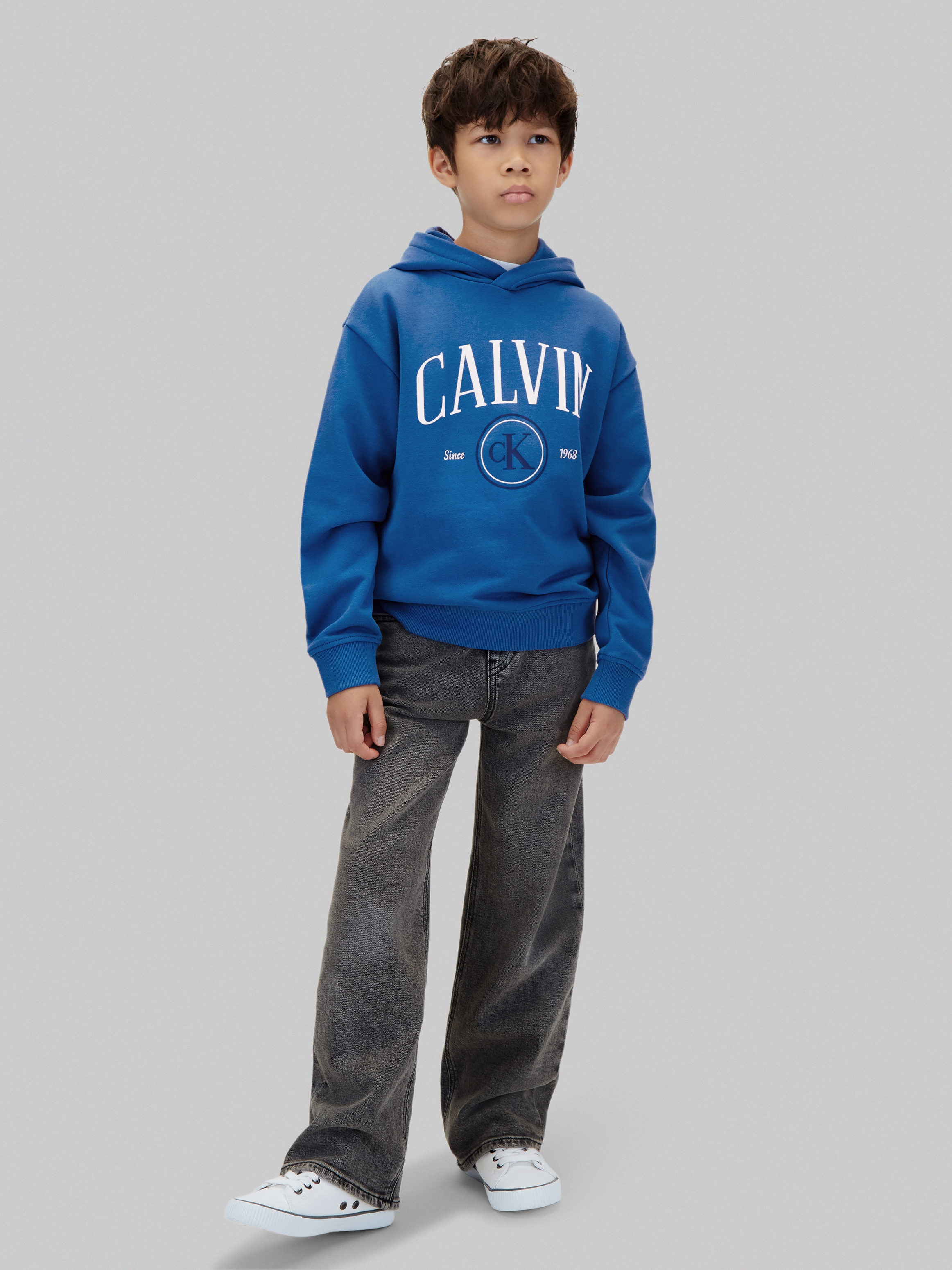 Calvin Klein Jeans Kapuzensweatshirt »CALVIN CK CIRCLE HOODIE«, Regular fit mit Kapuze
