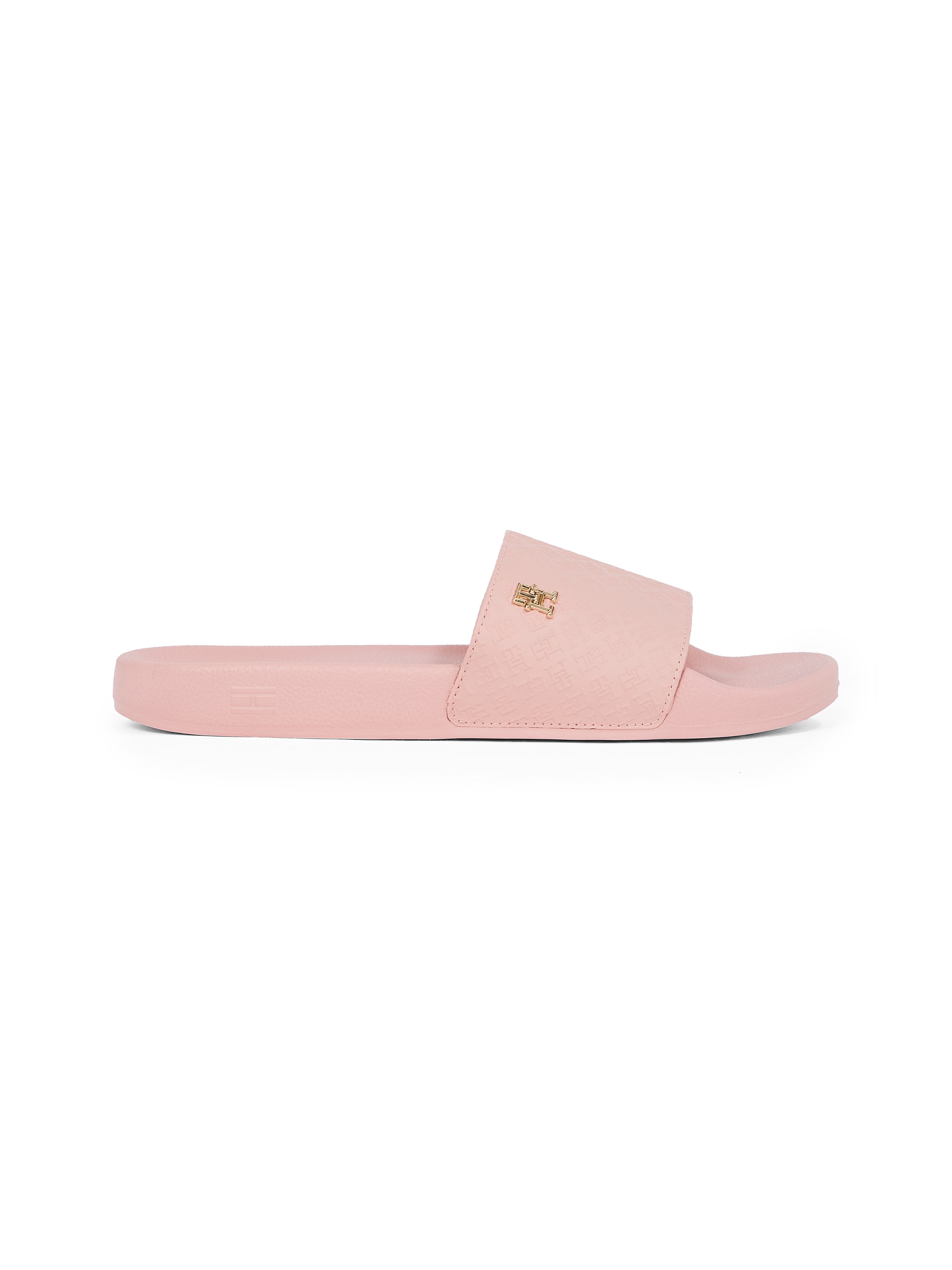 Tommy Hilfiger Pantolette »TH MONOGRAM POOLSIDE«, Bequemschuh, Sommerschuh, Schlupfschuh mit TH-Schmuckelement