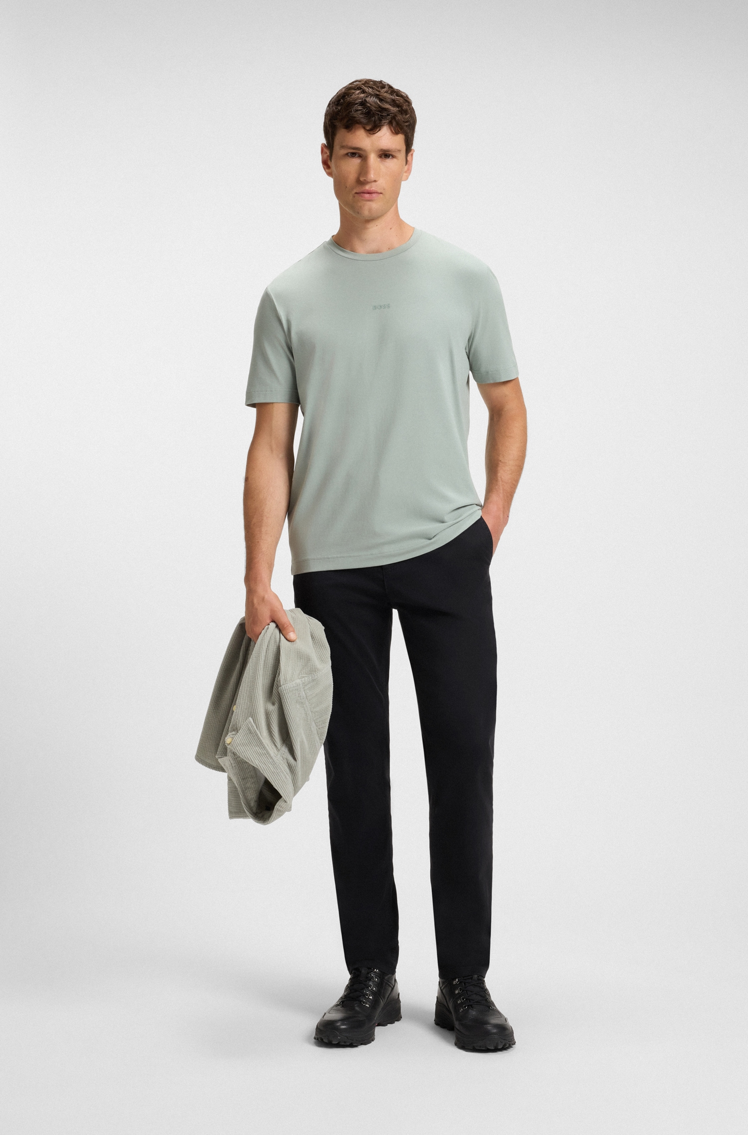 BOSS ORANGE Chinohose »tapered«  mit BOSS Logo hinten
