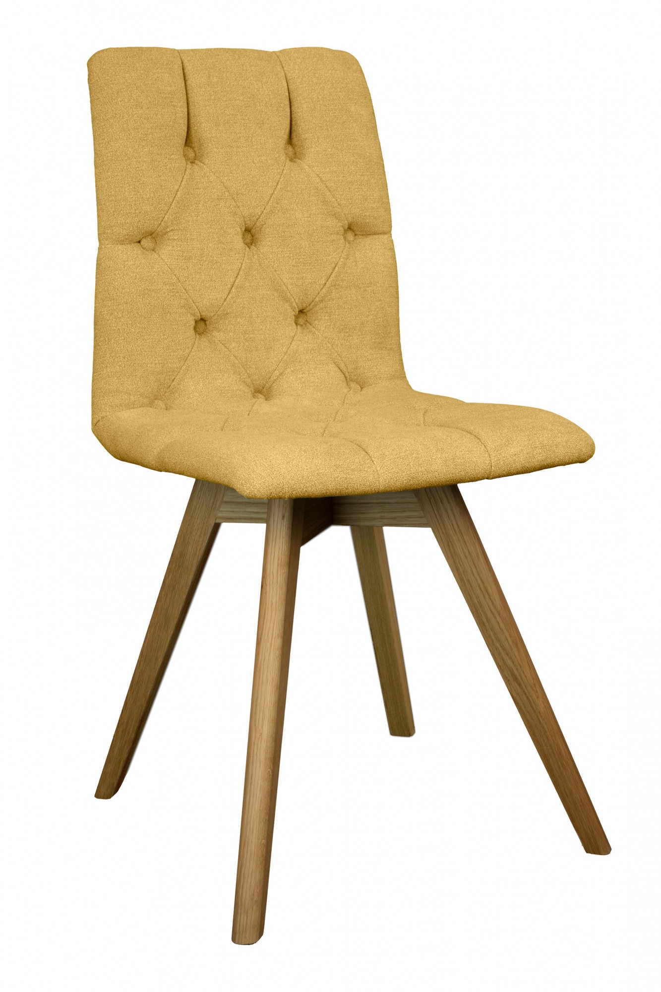 OTTO home Esszimmerstuhl »Rania« (Set) 2 Stk.Massivholzgestell, mit Knopfheftung