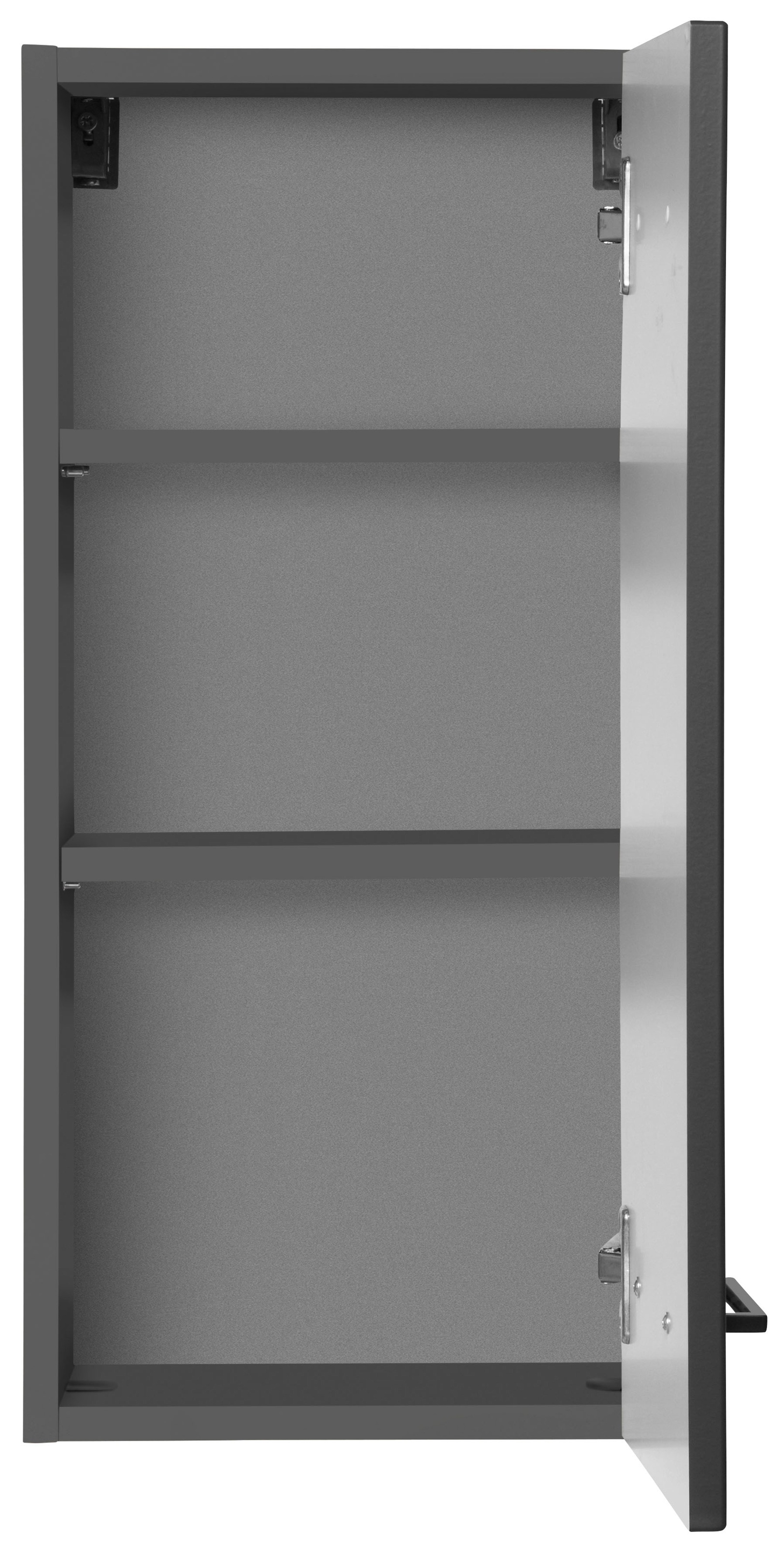 welltime Badmöbel-Set »"Trento", Badezimmer-Set, Hängeschrank, Unterschrank, Midischrank«, (5 St.), Waschbeckenunterschrank, Spiegelschrank inkl. Aufbauleuchte