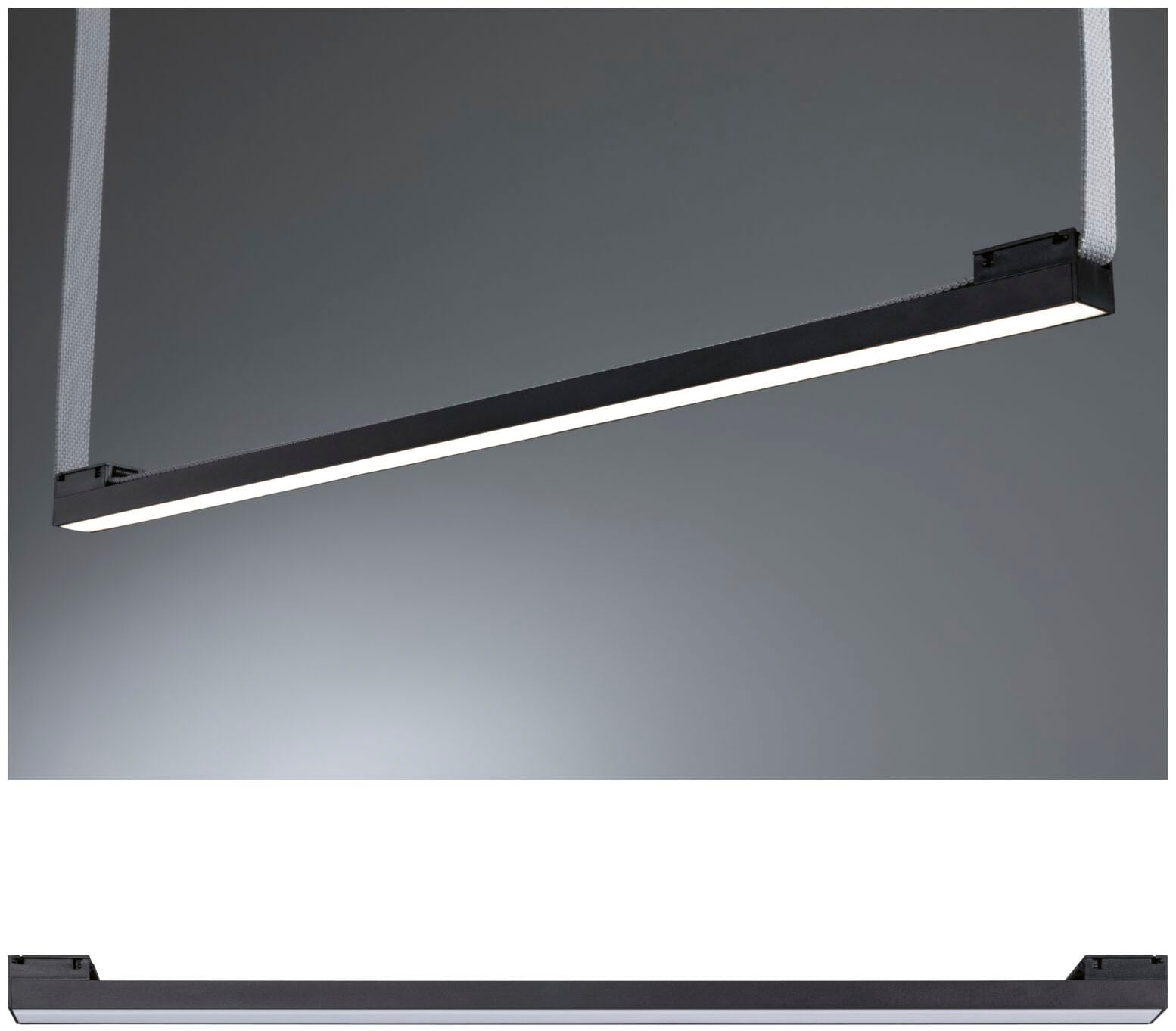 Paulmann Hängeleuchte »ULine Spot Lightbar  650x29mm 18,5W Schwarz« 1 Stk. Warmweiß