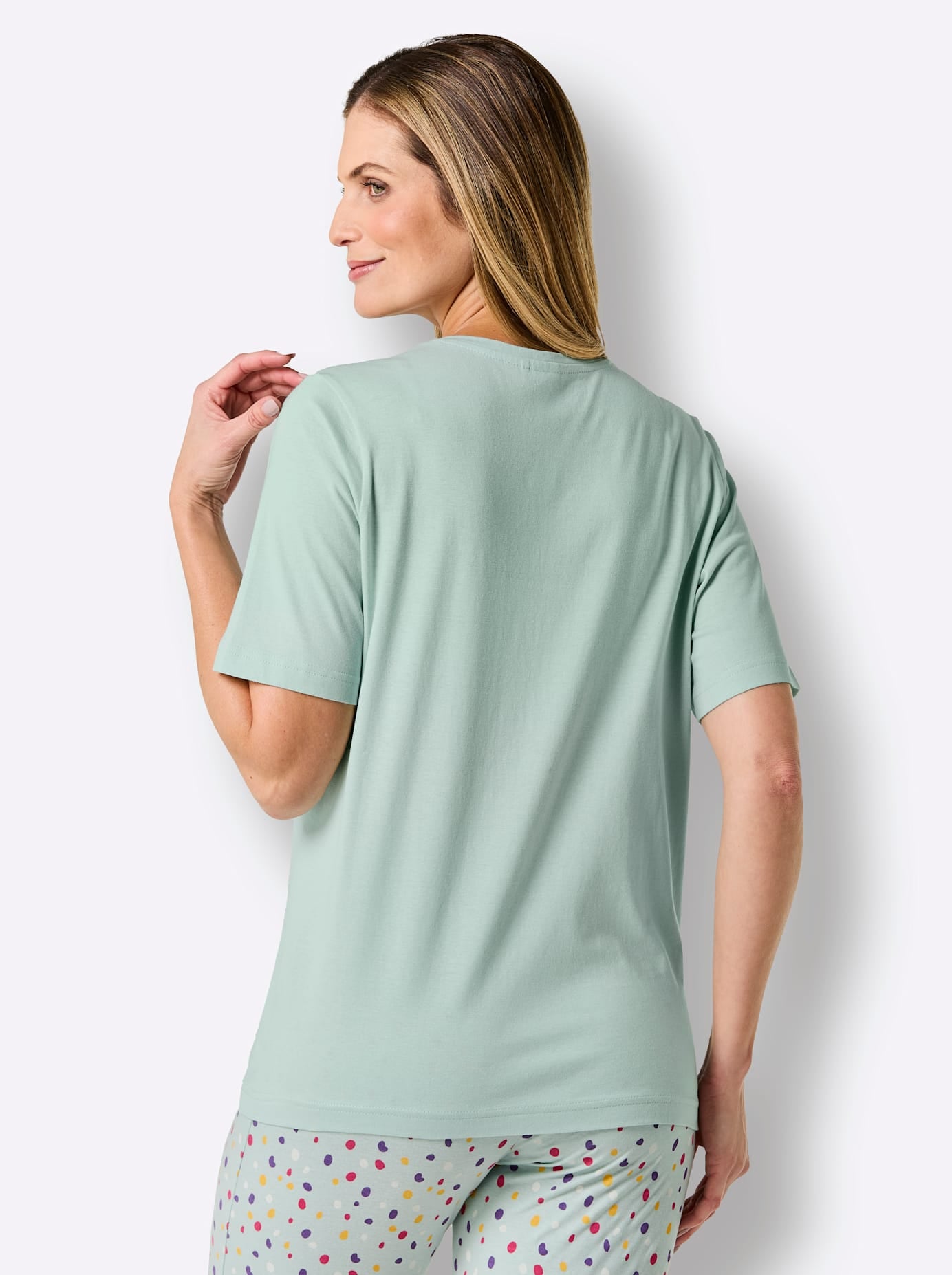 wäschepur Kurzarmshirt »Schlafanzug-Shirt«, (1 tlg.)