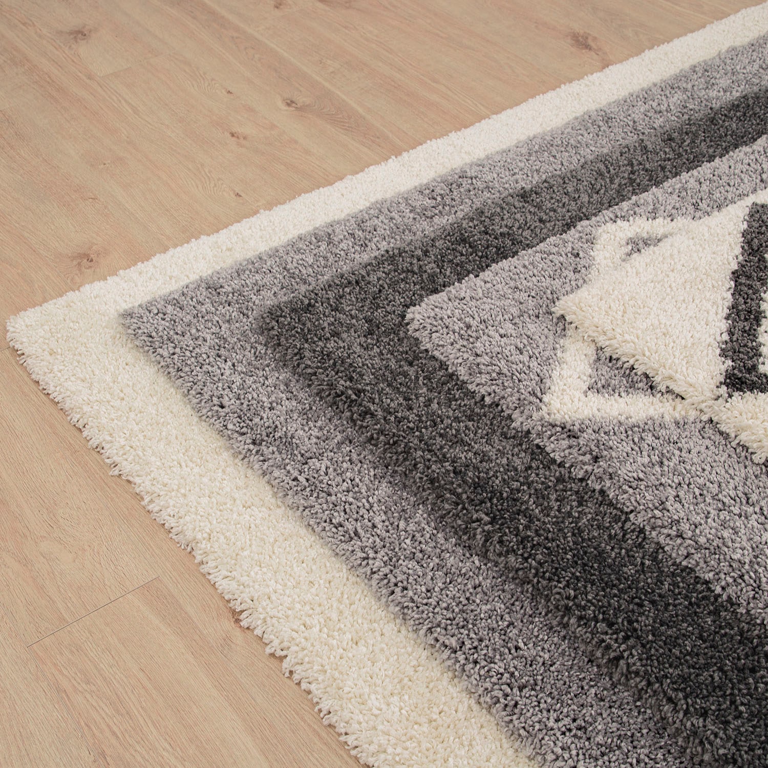 Paco Home Hochflor-Teppich »Arezzo 681«, rechteckig, 49 mm Höhe, modernes Rauten Design, sehr weicher Flor