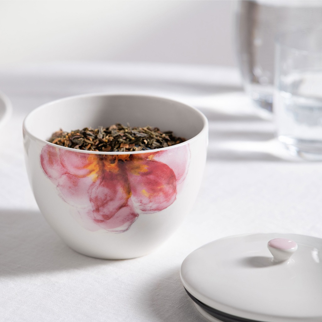 Villeroy & Boch Schale »Teedose mit Deckel Rose Garden ø 13,7 cm bunt«