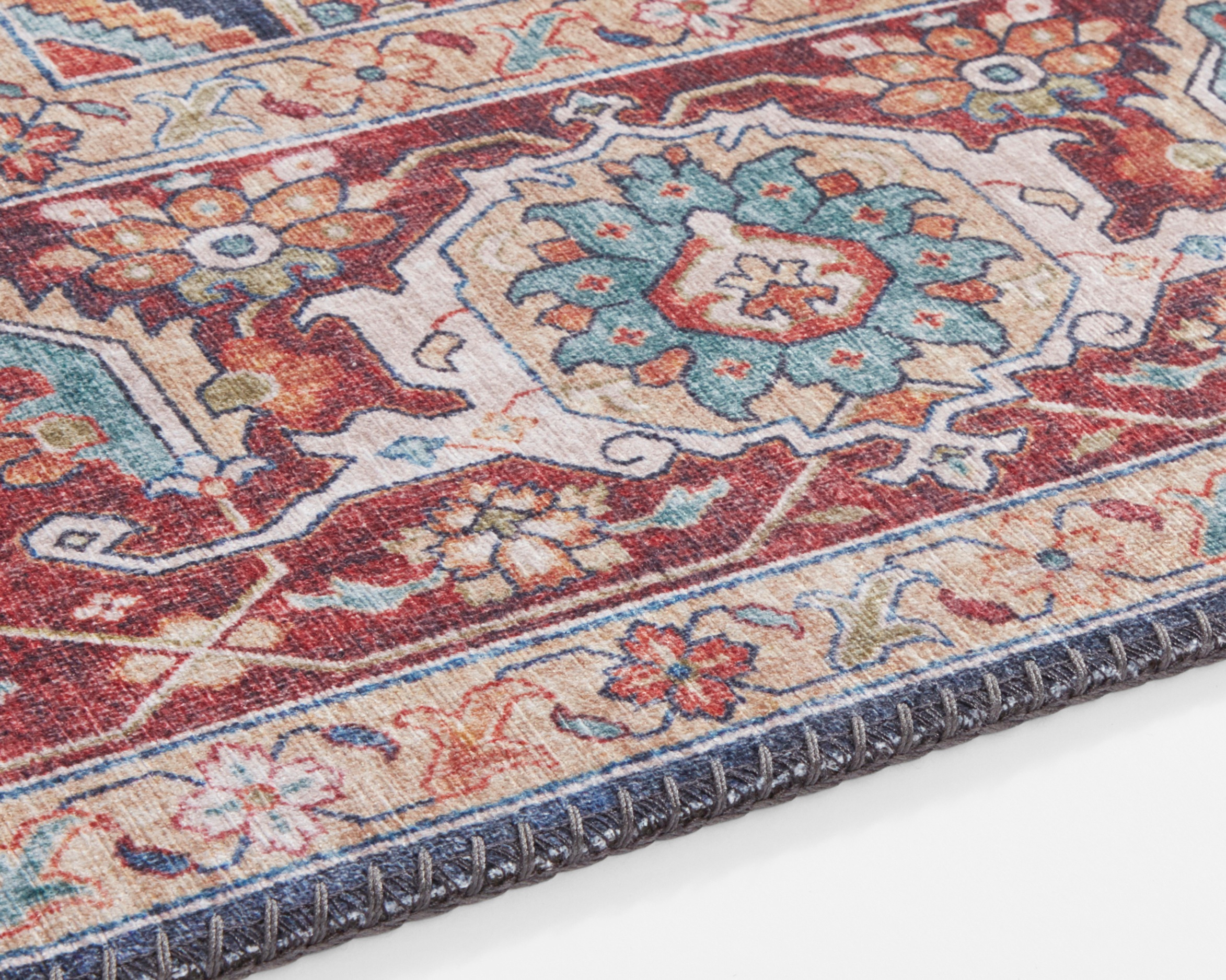 NOURISTAN Teppich »Sylla«, rund, 5 mm Höhe, Orientalisch, Orient, Vintage, Wohnzimmer, Schlafzimmer, Esszimmer