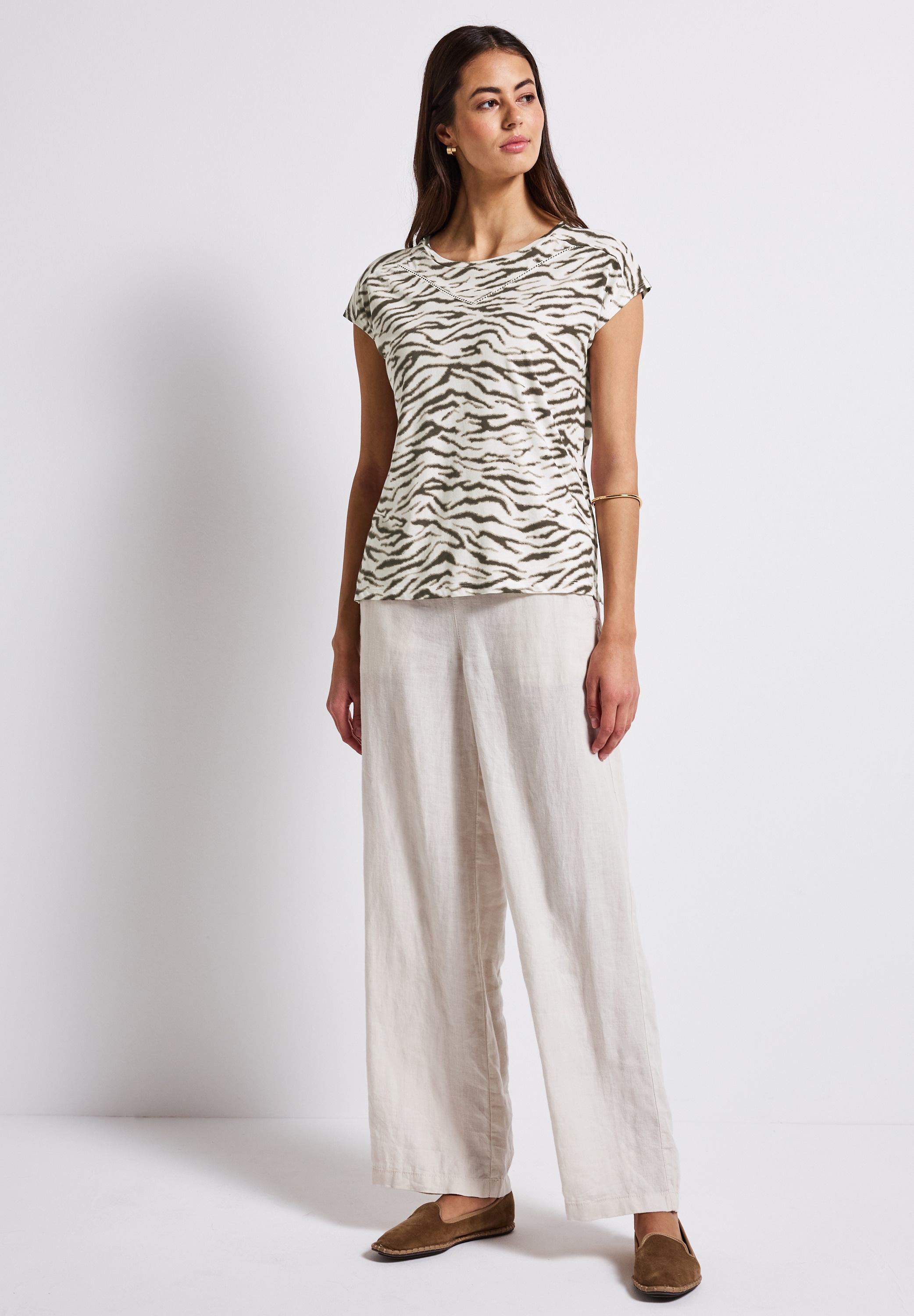 STREET ONE Shirttop, mit Deko-Tape