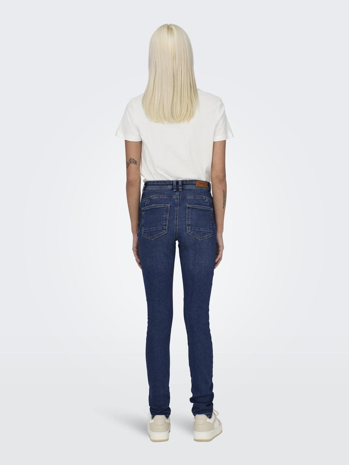 ONLY Skinny-fit-Jeans »ONLDAISY HW DB YOKE ZIP SKINNY DNM PIM«