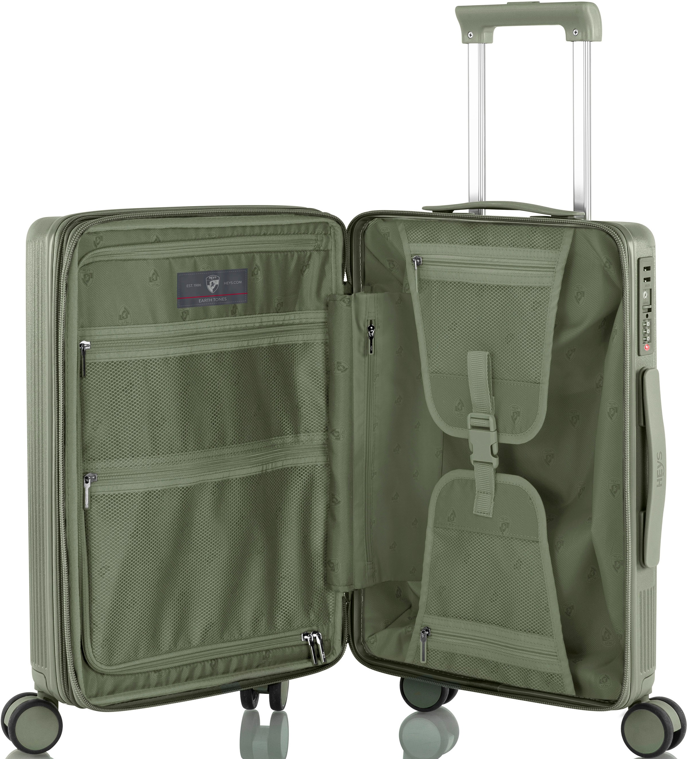 Heys Hartschalen-Trolley »Earthtone, verschiedene Größen und Farben« 43 l 4 Rollen Heys  Reisegepäck TSA Schloss Volumenerweiterung