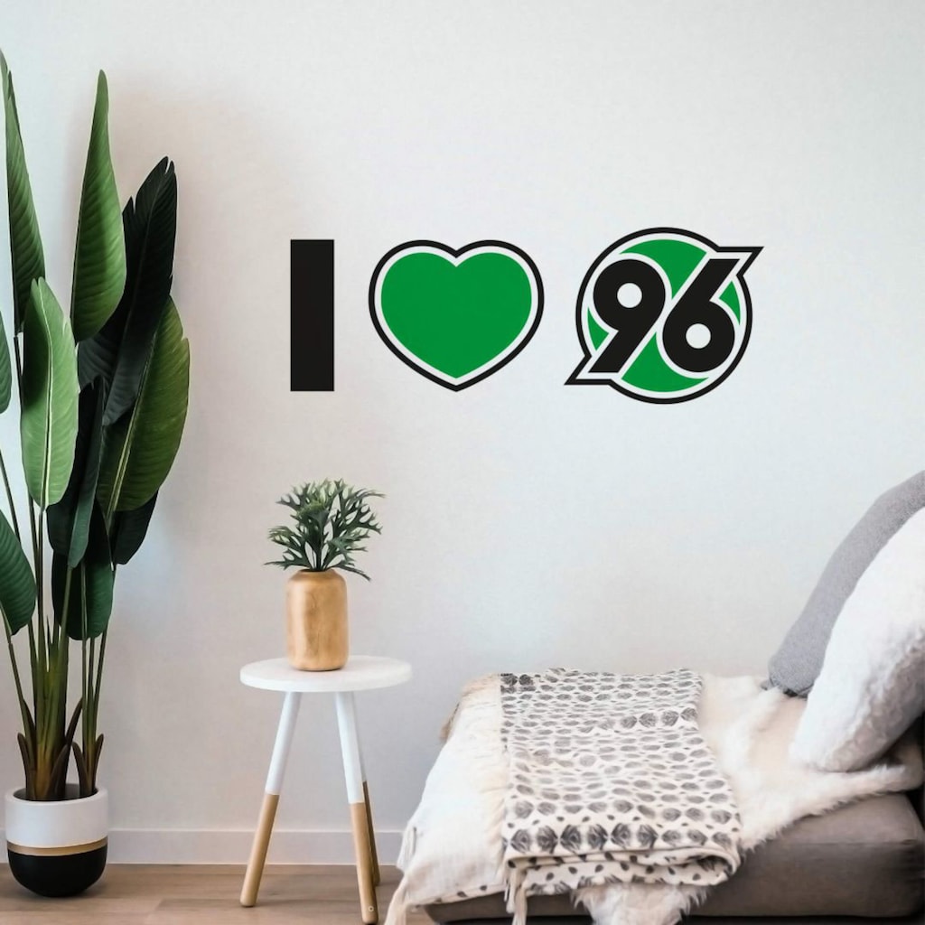 Wall-Art Wandtattoo »Hannover 96 Spruch I love 96«, (1 St.)