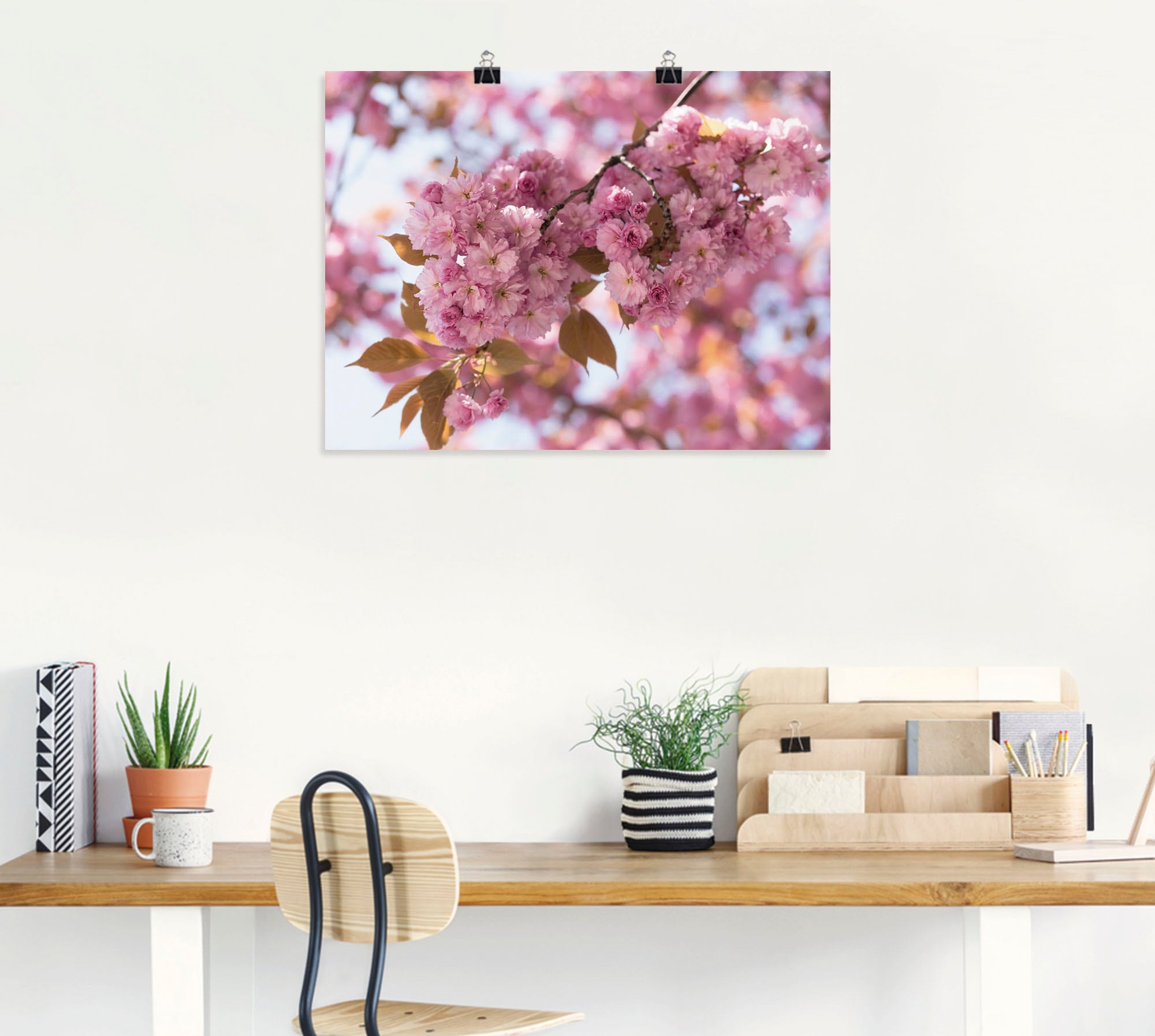 Artland Wandbild »Japanische Kirschblüte in Love I« Blumen 1 Stk. tlg. als Leinwandbild, Poster in verschied. Größen