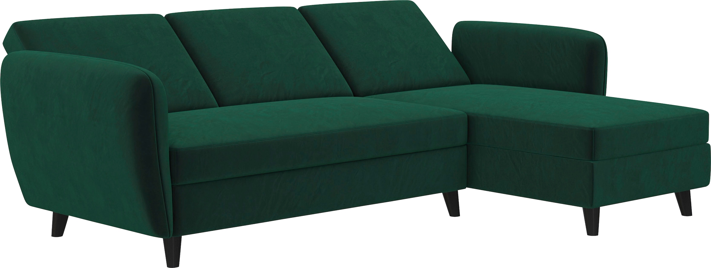 Dorel Home Ecksofa »Perry, L-Form,«, Rückenlehne, verschiedene Farbvarianten, Sitzhöhe 43 cm, Breite 219 cm
