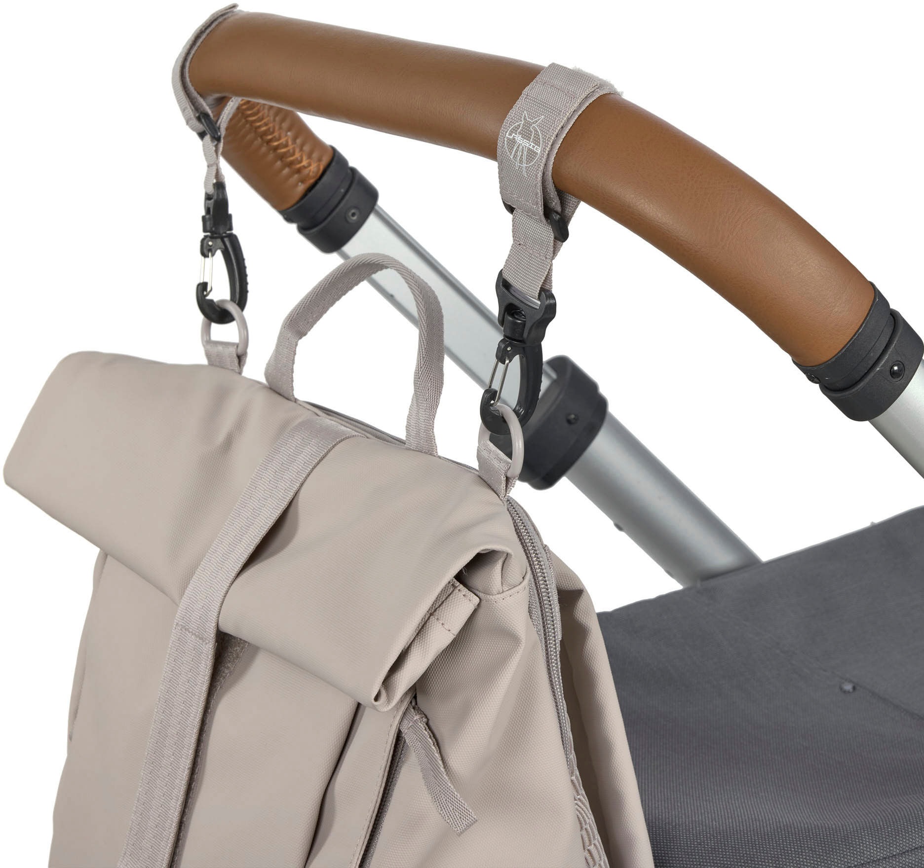 LÄSSIG Wickelrucksack »Green Label, Rolltop Up, taupe«, vegan; zum Teil aus recyceltem Material
