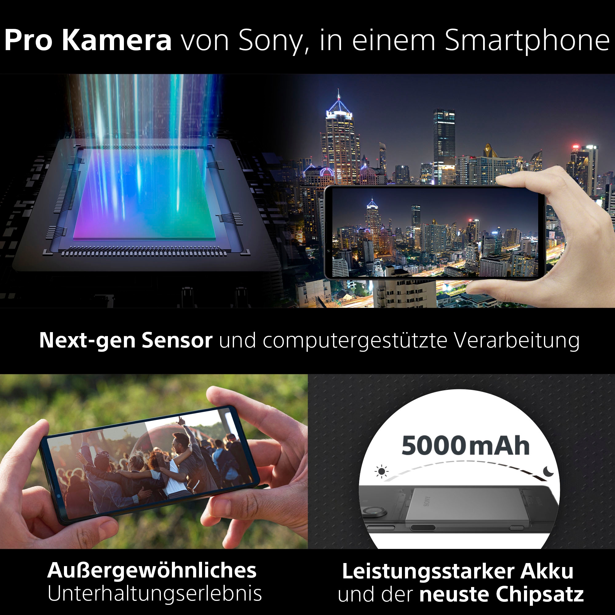 Sony Smartphone »XPERIA 1V«, Khaki-Grün, 16,5 cm/6,5 Zoll, 256 GB  Speicherplatz, 52 MP Kamera ➥ 3 Jahre XXL Garantie | UNIVERSAL