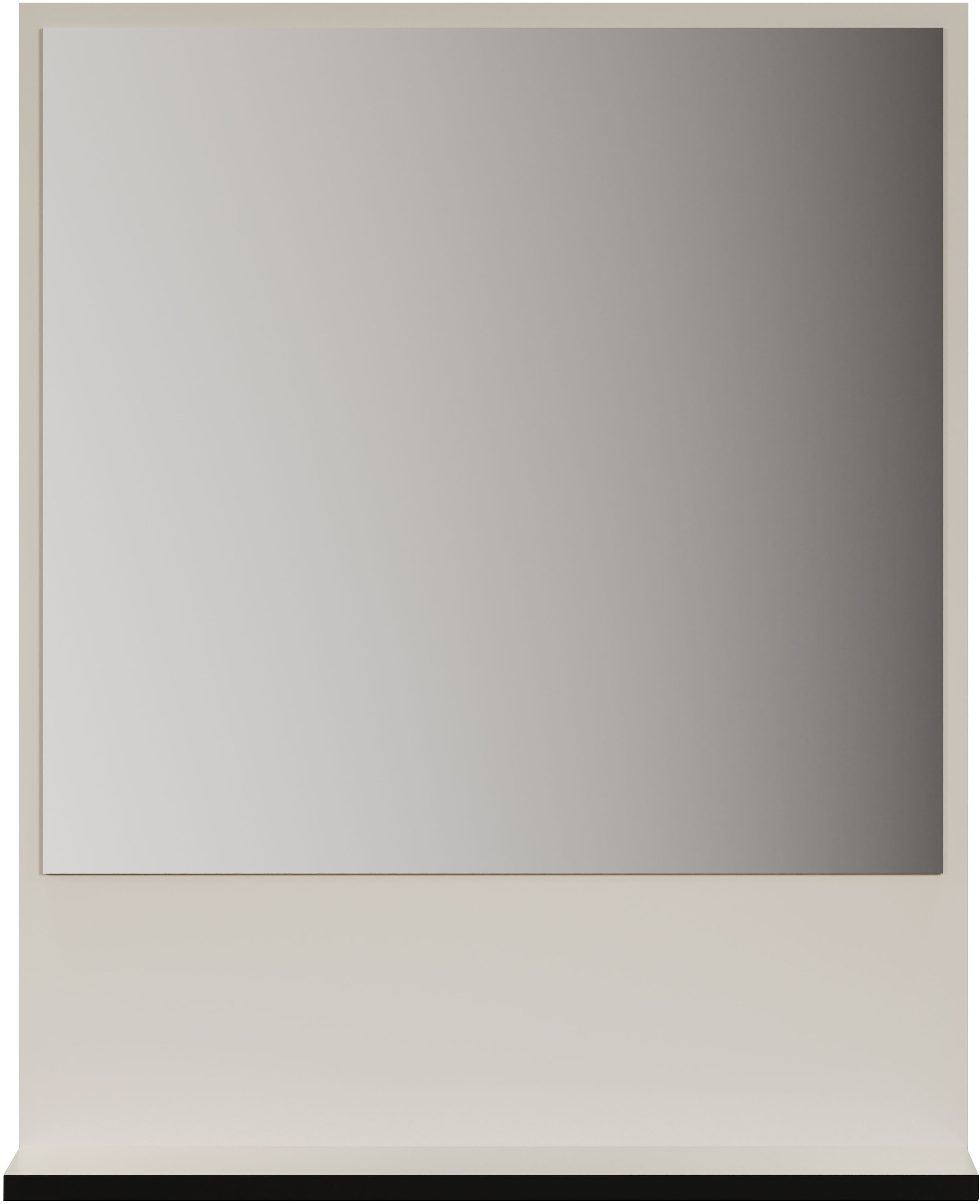 welltime Badspiegel »Amrum«, (1 St.), Eleganter Badezimmerspiegel mit Ablage - Maße (B/T/H) 60-80/14/74 cm