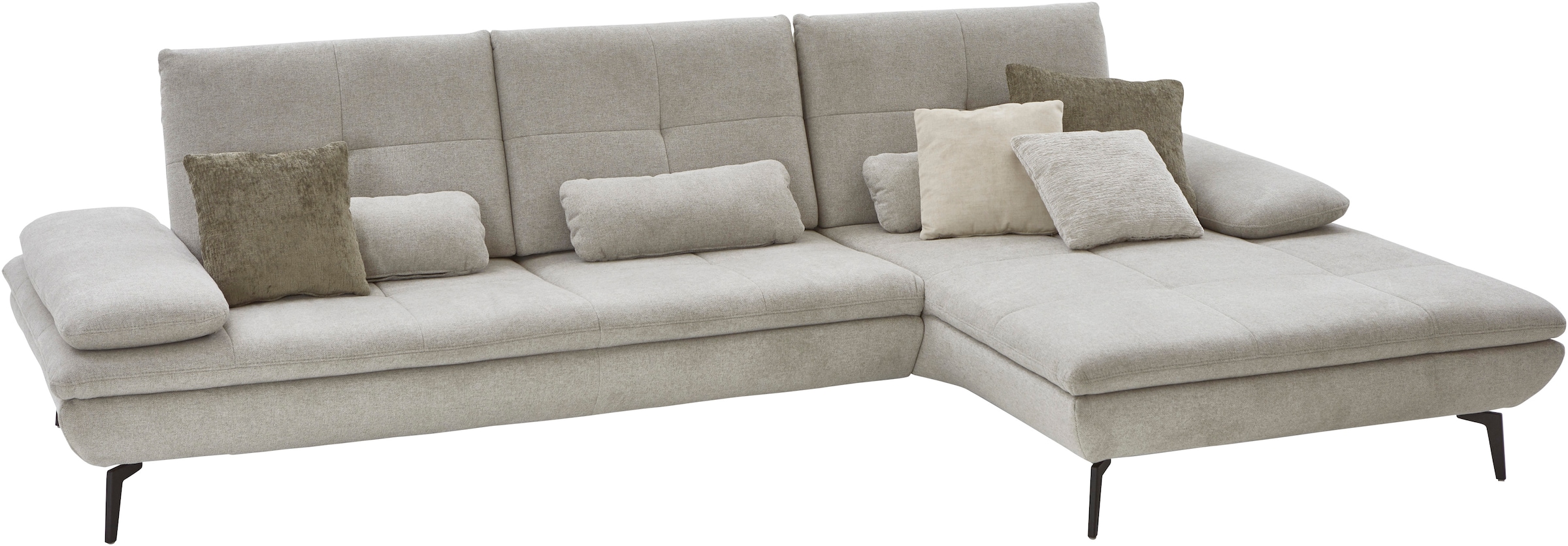 Die PlanBar Ecksofa »MP-IN23002 L-Form« wahlweise mit Armteil- und Sitztiefenverstellung