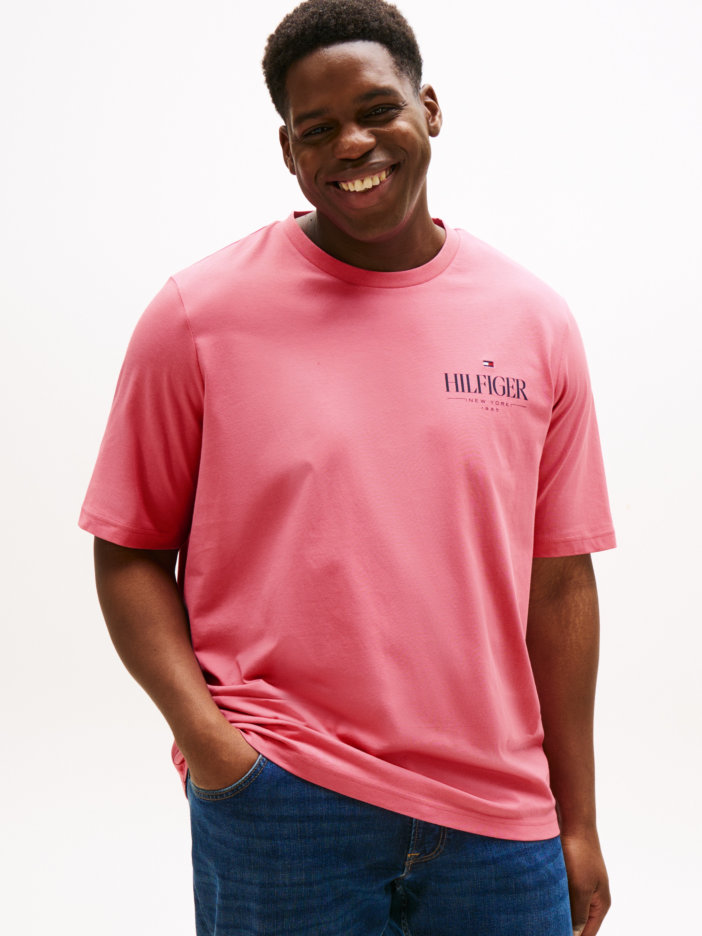 Tommy Hilfiger Big & Tall T-Shirt »BT-HILFIGER STACK TEE-B«, Große Größen