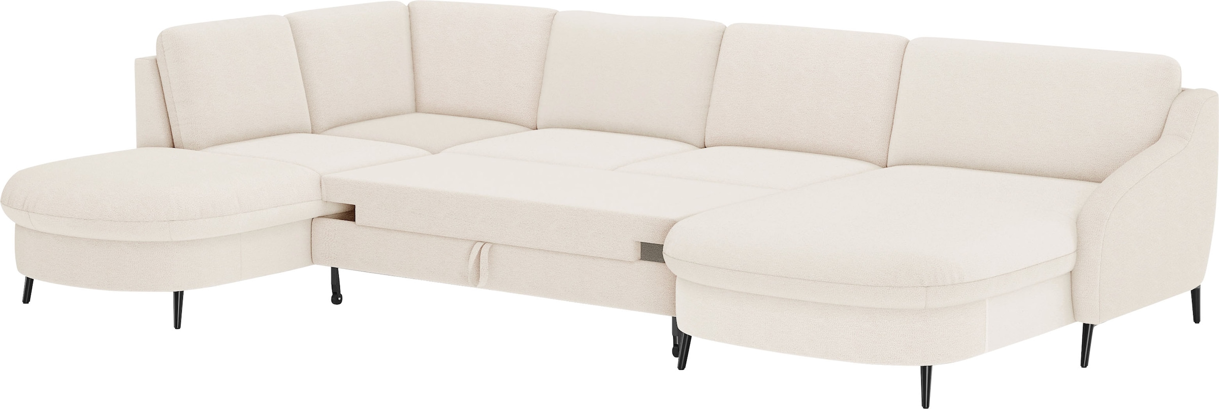 sit&more Wohnlandschaft »Soul U-Form«, wahlweise mit Bettfunktion und Bettkasten oder Schubkasten