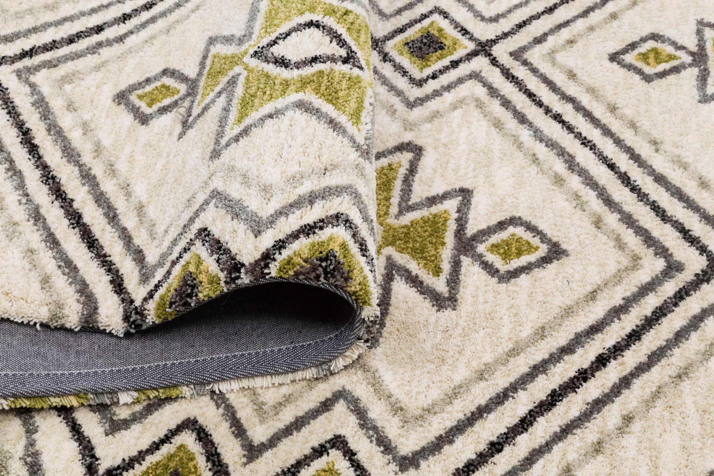 Gino Falcone Teppich »Vittoria 017« rechteckig 15 mm Höhe besonders weich durch Microfaser, mit Fransen